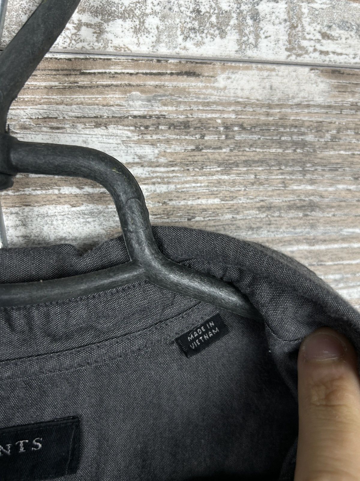 Allsaints Mens Vintage AllSaints Shirts button up luxury grey Japanese Size US S / EU 44-46 / 1 - 8 Thumbnail