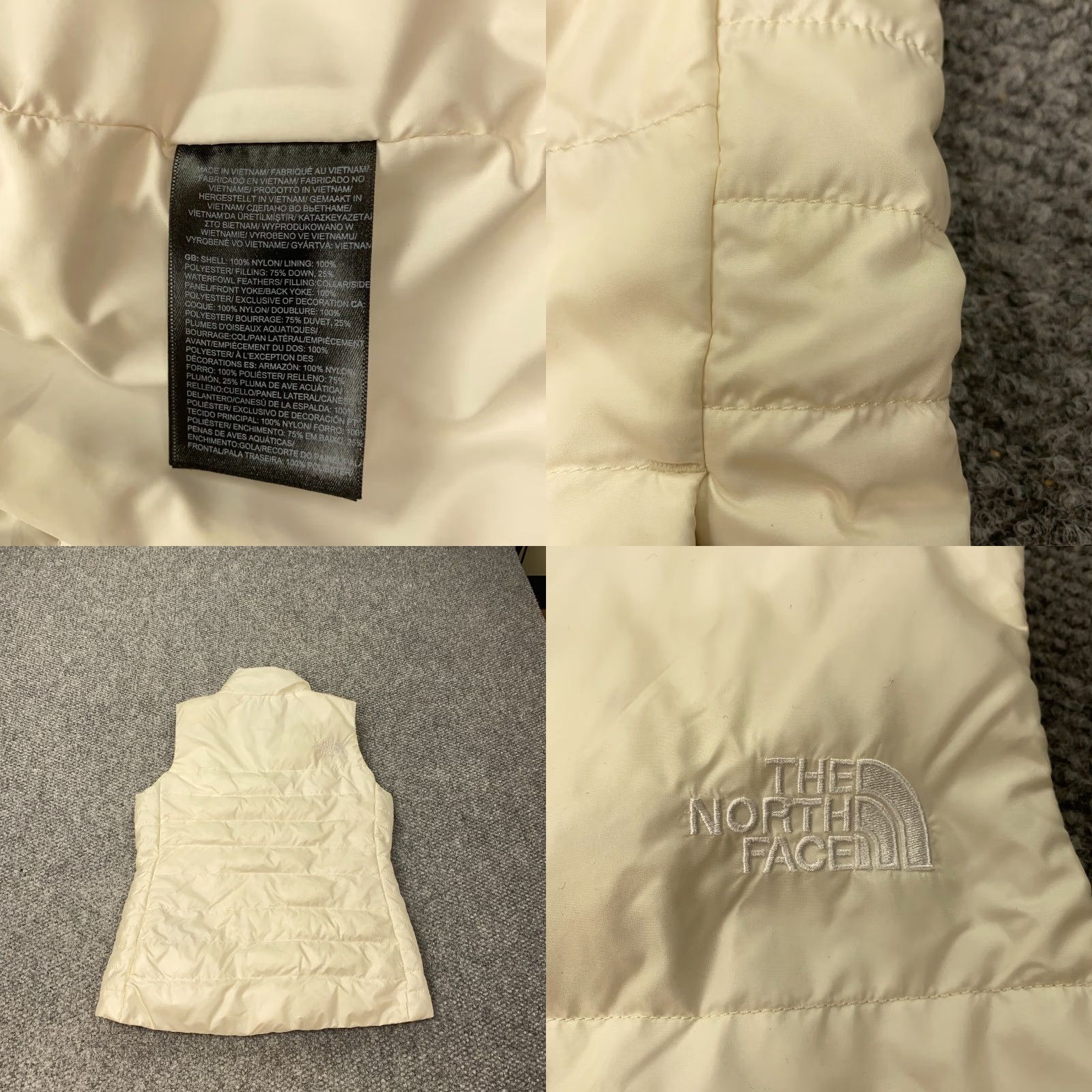 The North Face The North Face Aconcagua Vest Womens Small White Nylon Down Zip Full Size S / US 4 / IT 40 - 8 Thumbnail
