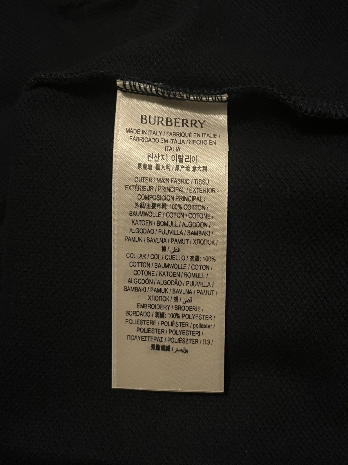 Burberry Burberry Cotton Polo Navy/Blue Size US S / EU 44-46 / 1 - 3 Thumbnail