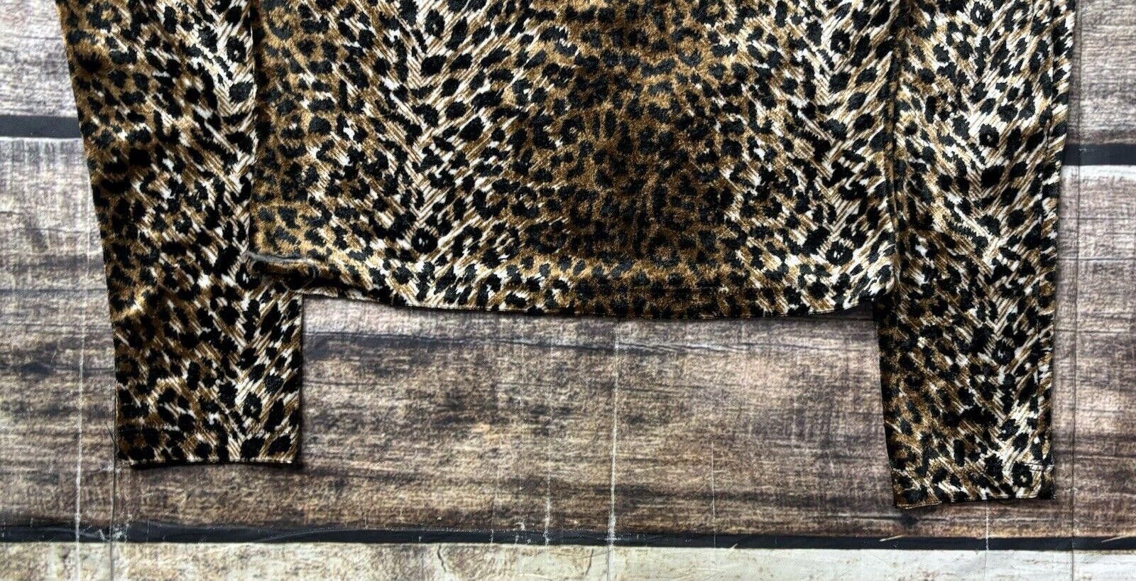 Other VTG Joule Top Women's Medium Leopard Velvet USA Made 90s Size M / US 6-8 / IT 42-44 - 7 Thumbnail