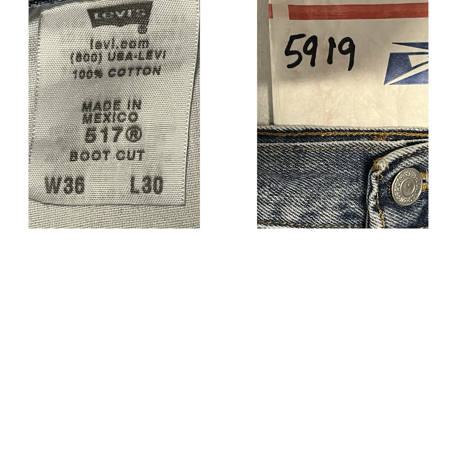 Levi's Levi's 517 Jeans 5-Pocket Denim Blue Regular 36x30 Bootcut Mens Cowboy Vintage: No Size US 36 / EU 52 - 8 Thumbnail