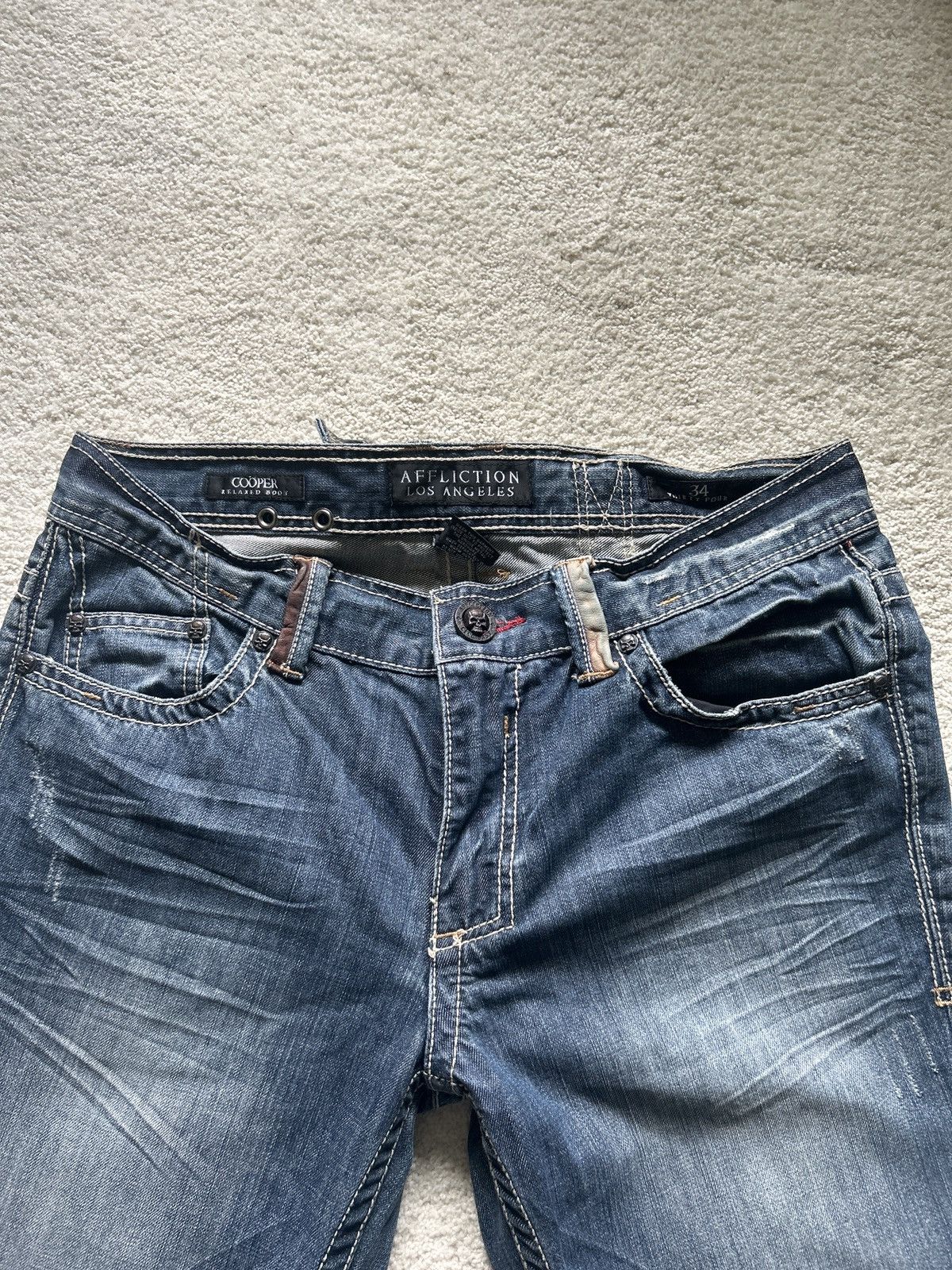 Affliction Black Label Cooper Boot Cut Affliction jeans Size US 34 / EU 50 - 5 Thumbnail