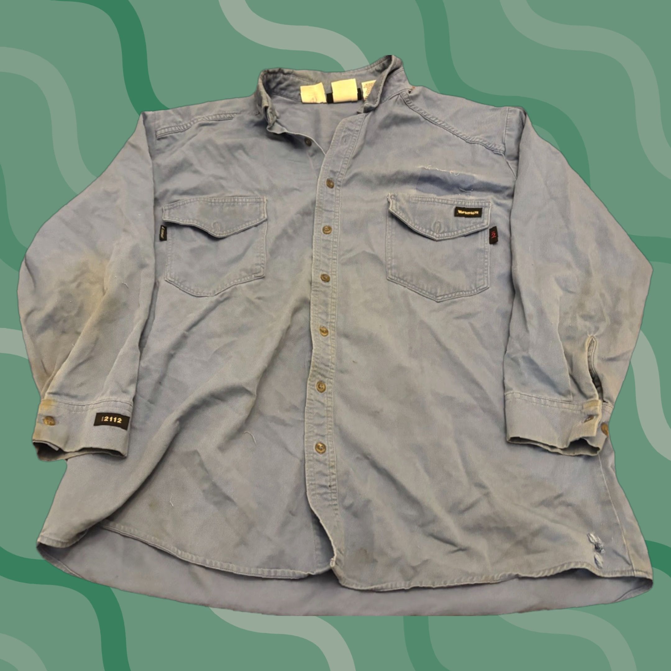 Vintage WORKRITE Men’s 2XL Shirt Button-Up Blue Size US XXL / EU 58 / 5 - 1 Thumbnail