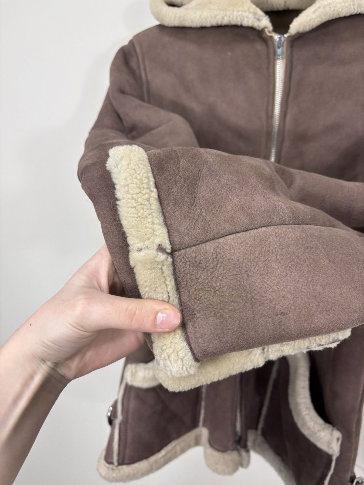 Other Vintage Californian Spring Lamb Leather Sheepskin Jacket Size M / US 6-8 / IT 42-44 - 12 Thumbnail