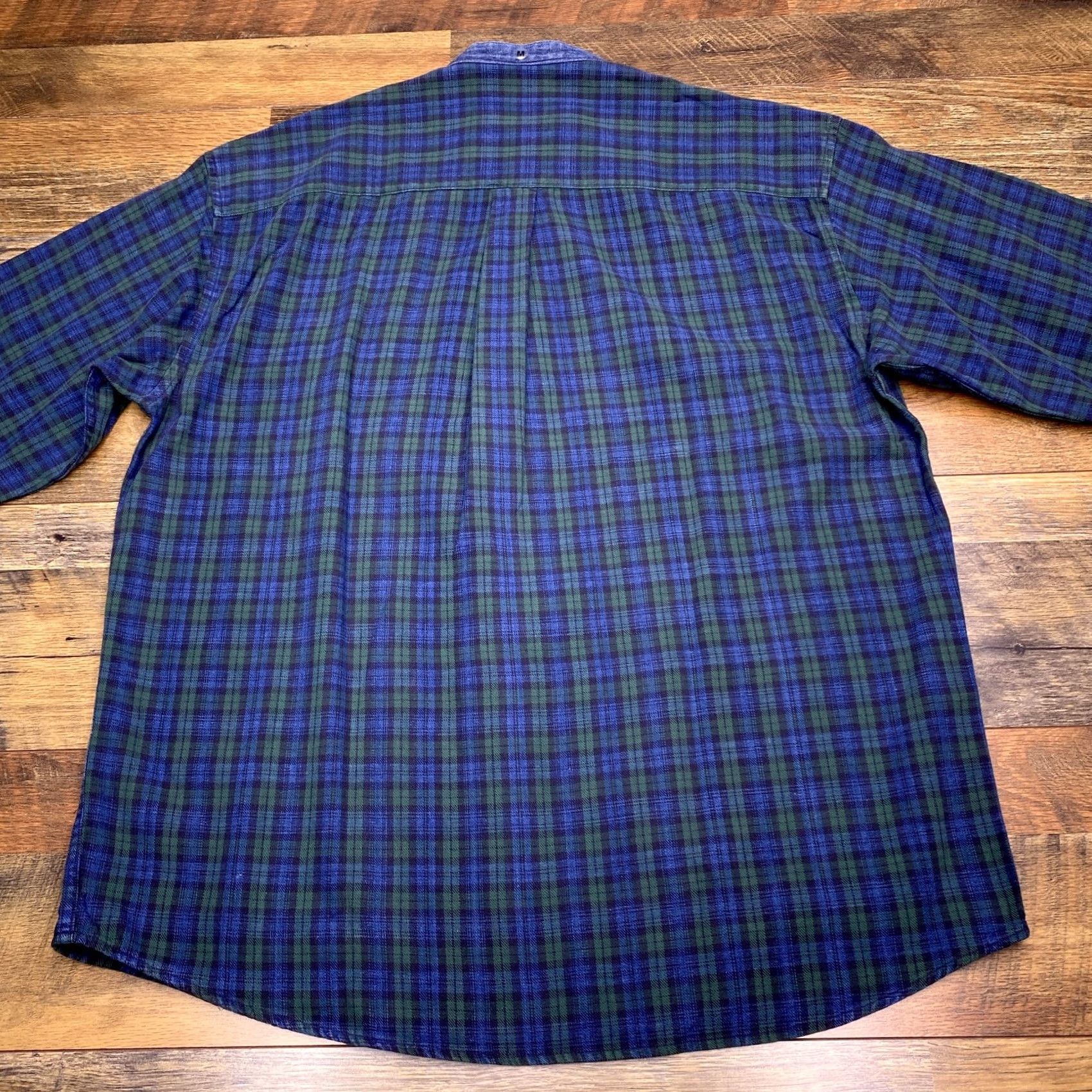 Dockers VINTAGE Dockers Shirt Mens M Green Plaid Button-Up Band Collar Knit Cotton Long Sleeve Victory Classic Size US M / EU 48-50 / 2 - 3 Thumbnail