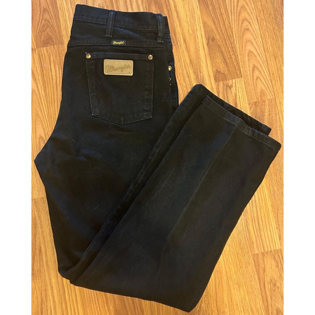 Wrangler Wrangler Men's Black Denim Jeans - 35x34 - Classic Style Size US 35 - 2 Thumbnail