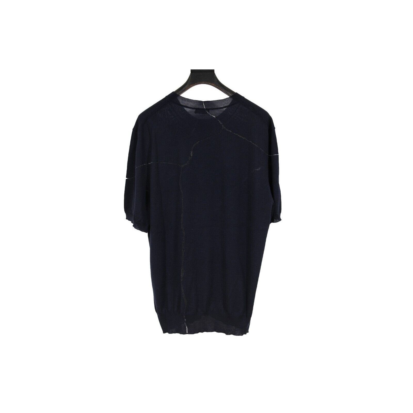 Daniel Arsham × Dior Arsham Logo Short Sleeve Sweater Pullover Wool Silk Size US XL / EU 56 / 4 - 2 Thumbnail