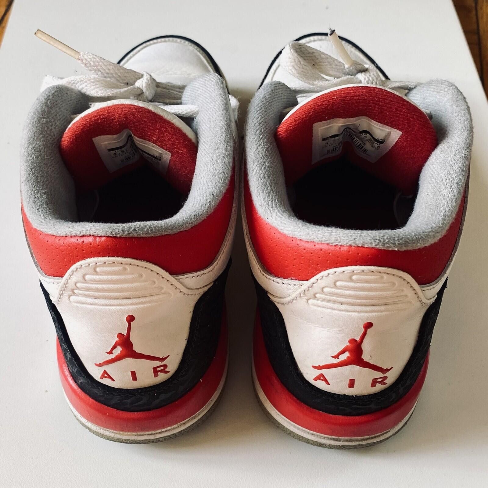 Jordan Brand 2013 Air Jordan 3 Retro Fire Red Youth GS Size 4.5Y NO BOX Size US 5 / EU 37 - 2 Thumbnail