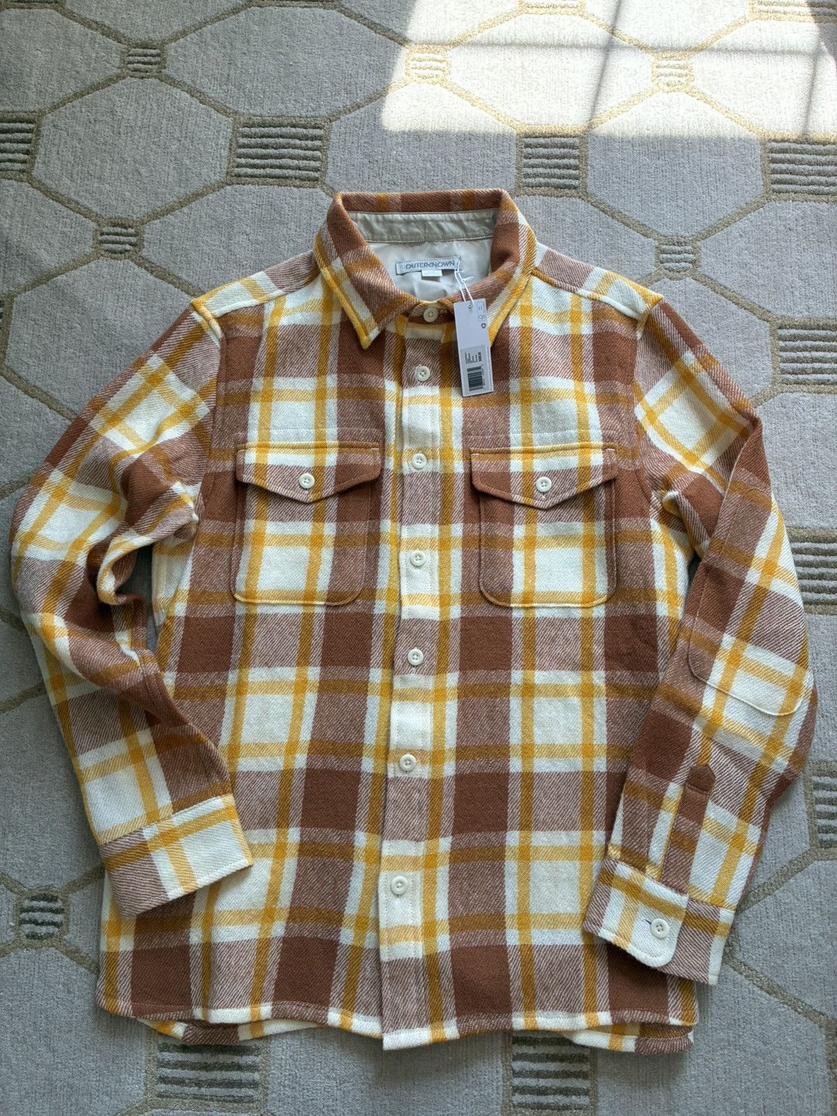 Outerknown NWT Outerknown Wool Blanket Shirt in Alta Vista Plaid Size US M / EU 48-50 / 2 - 1 Thumbnail