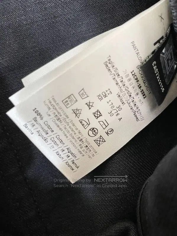 Fendi Fendi Black Embroidered Casual Pants for Men . Size US 26 / EU 42 - 4 Thumbnail