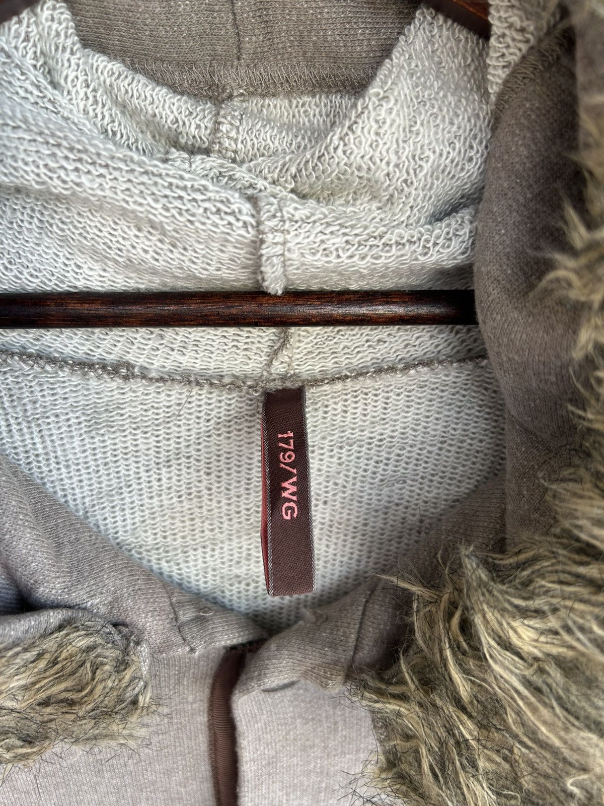 Nicole Club 179/WG Faux Fur Hood Trim Button Ups Hoodie Size ONE SIZE - 7 Thumbnail