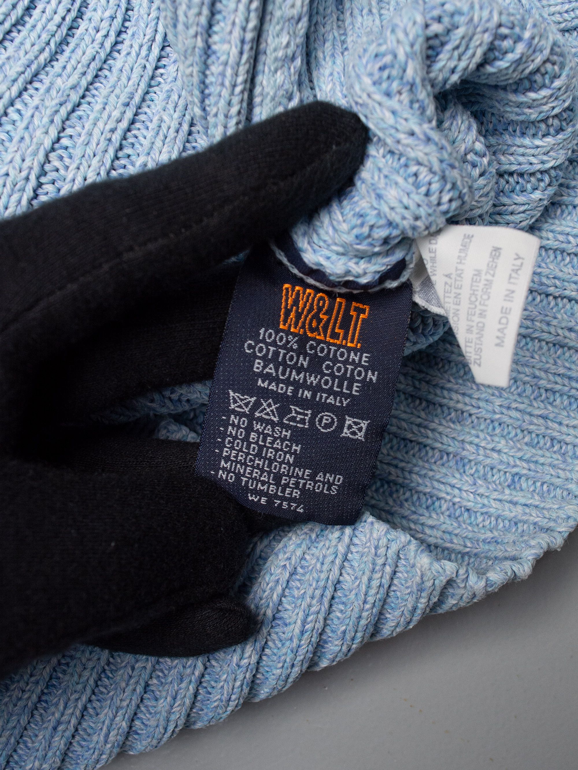 Walter Van Beirendonck Wild & Lethal Trash W&LT baby blue cotton military sweater Size US S / EU 44-46 / 1 - 7 Thumbnail