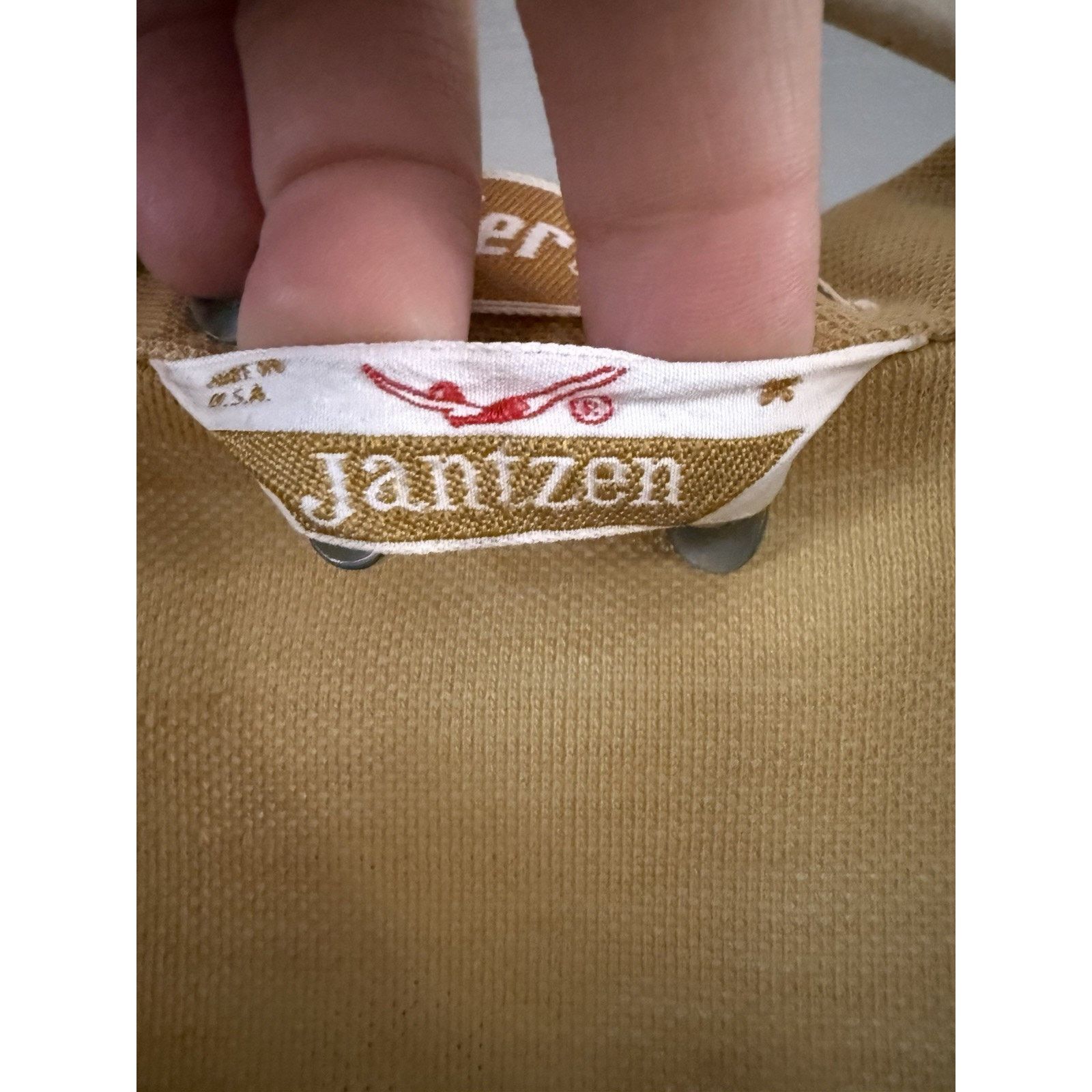 Jantzen Vintage Jantzen Pointy Collar Yellow Polo Medium M 3 Size US M / EU 48-50 / 2 - 5 Thumbnail