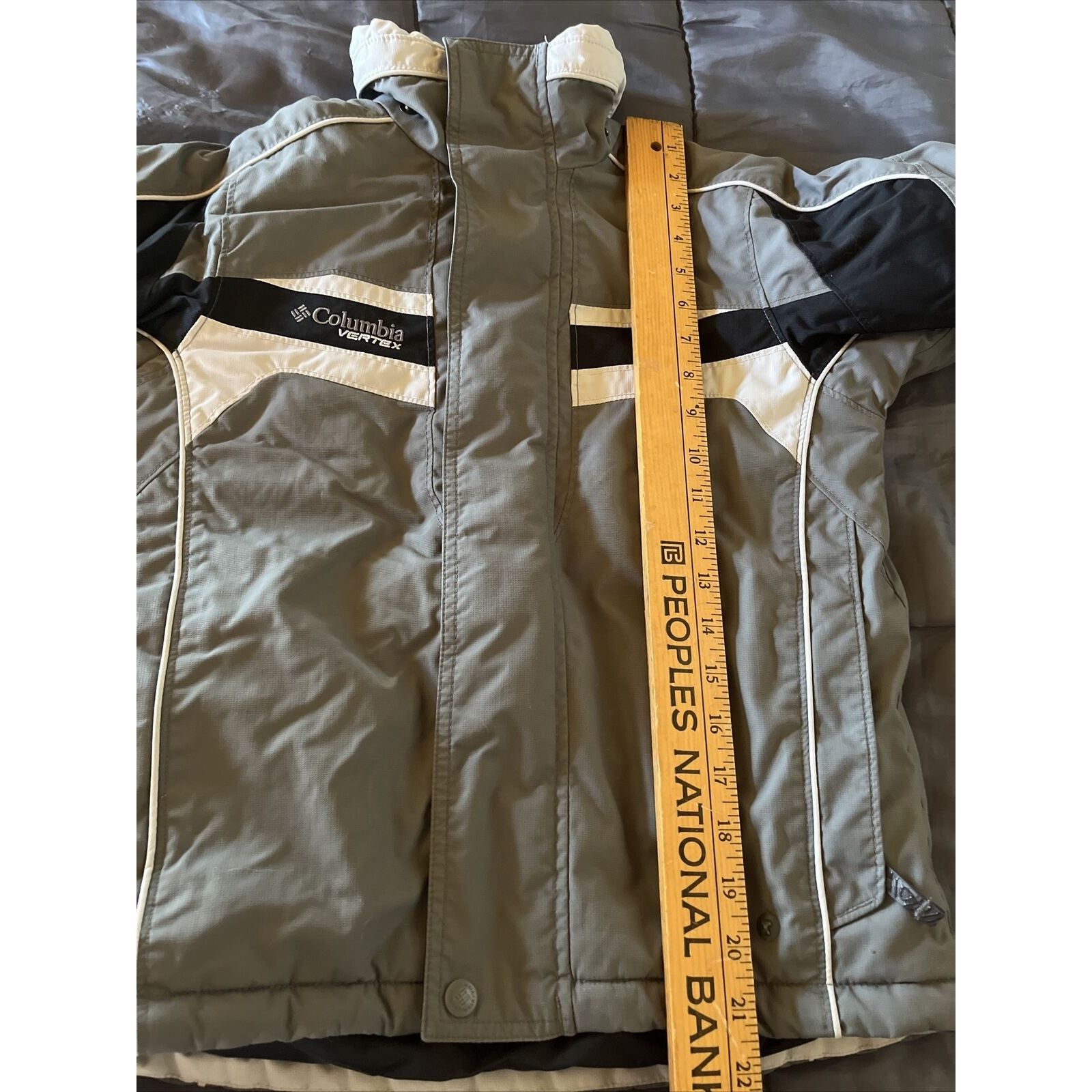 Columbia Columbia Vertex Youth Size 8 Gray LS Zip Lined Winter Jacket Size M / US 6-8 / IT 42-44 - 6 Thumbnail