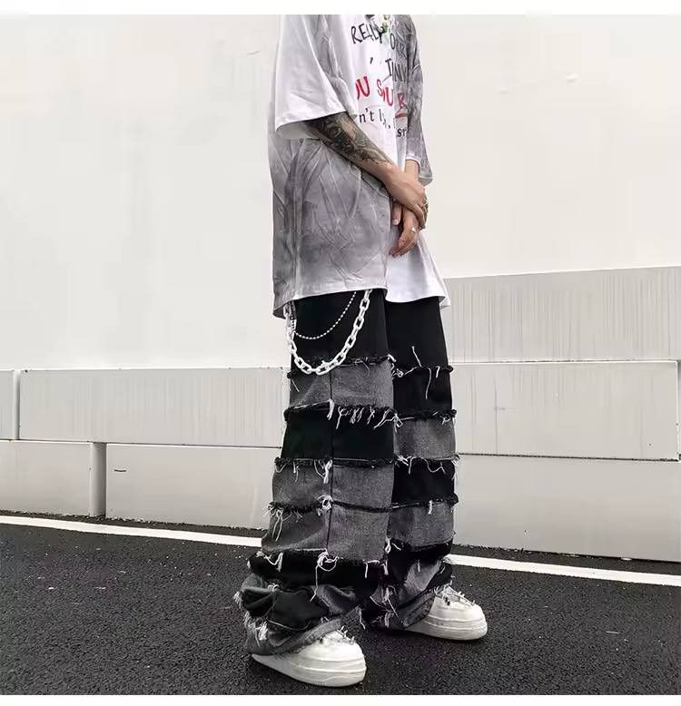 Japanese Brand × Vintage vintage jeans with tassels Size US 38 / EU 54 - 4 Thumbnail
