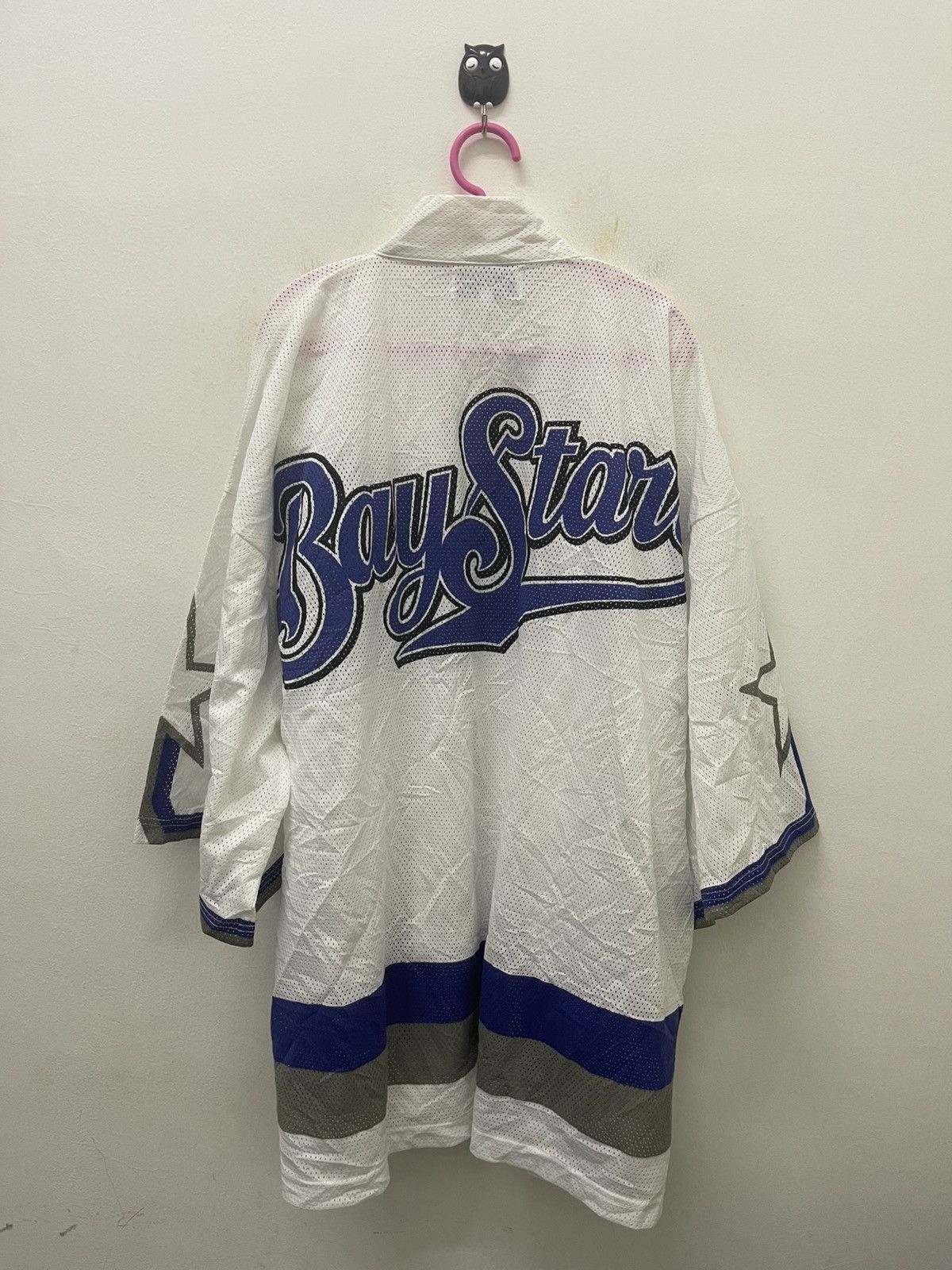 Japanese Brand Rare Vintage YOKOHAMA BAYSTARS Spell Out Big Logo Kimono Size US XL / EU 56 / 4 - 10 Thumbnail