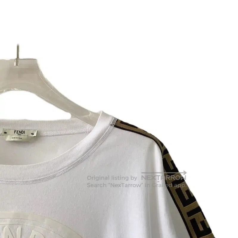 Fendi Fendi Women's Cotton T-shirt in White . Size S / US 4 / IT 40 - 4 Thumbnail