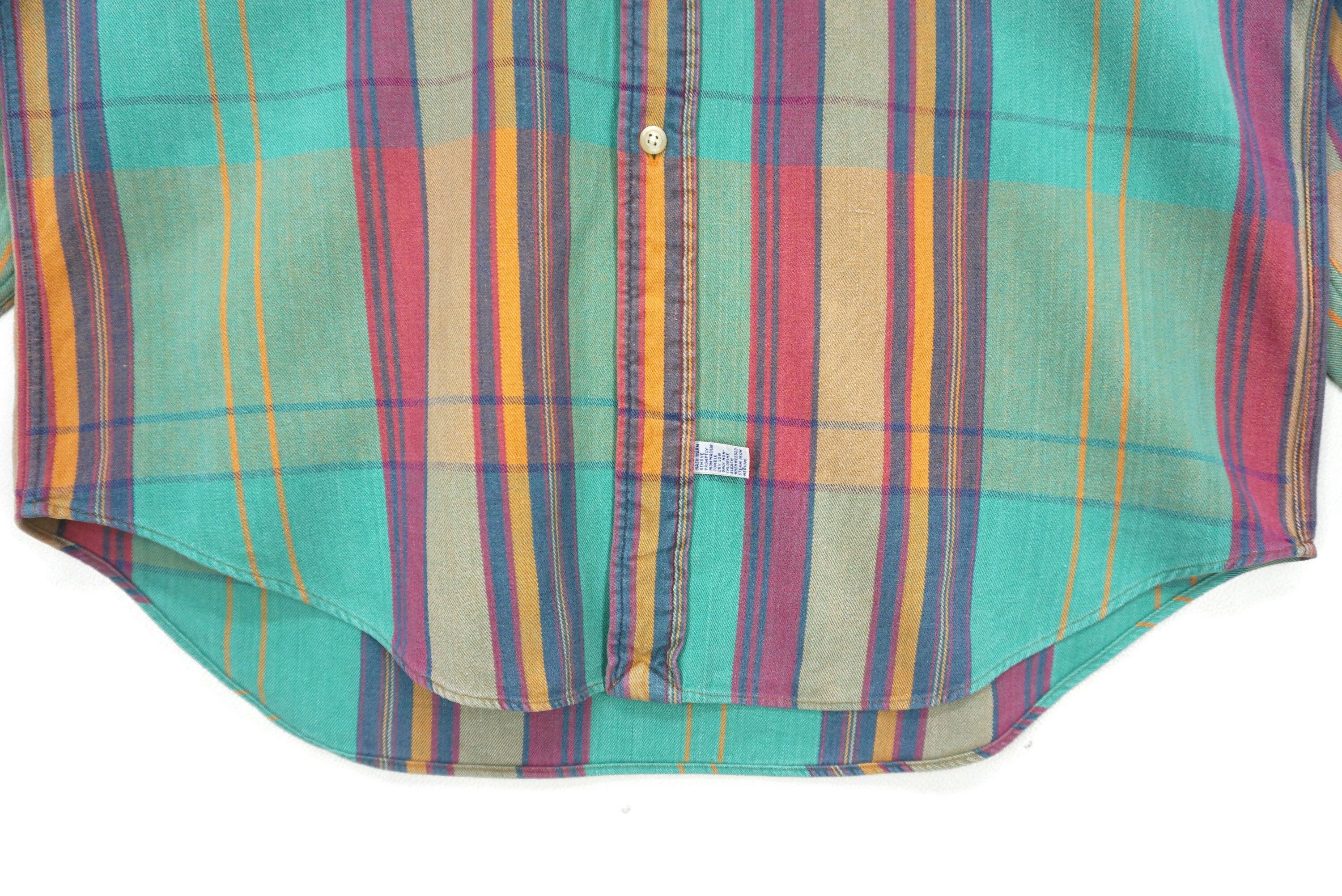 Polo Ralph Lauren Vintage Polo Baggy Flannel Size M Made in Singapore Size US M / EU 48-50 / 2 - 6 Thumbnail