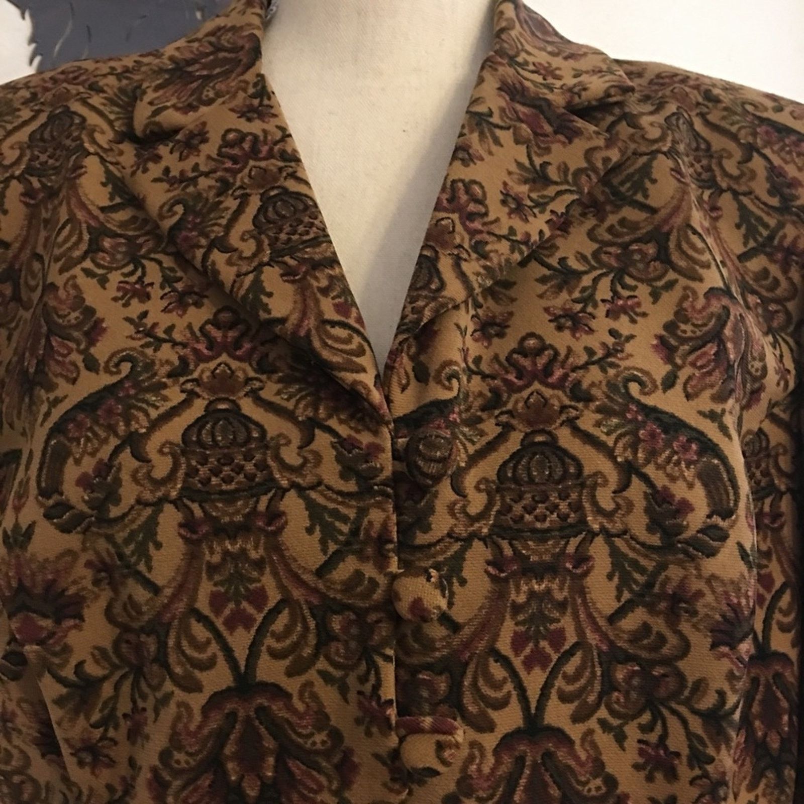 Other T and Company brown paisley jacket NWOT 10 Size L / US 10 / IT 46 - 3 Thumbnail
