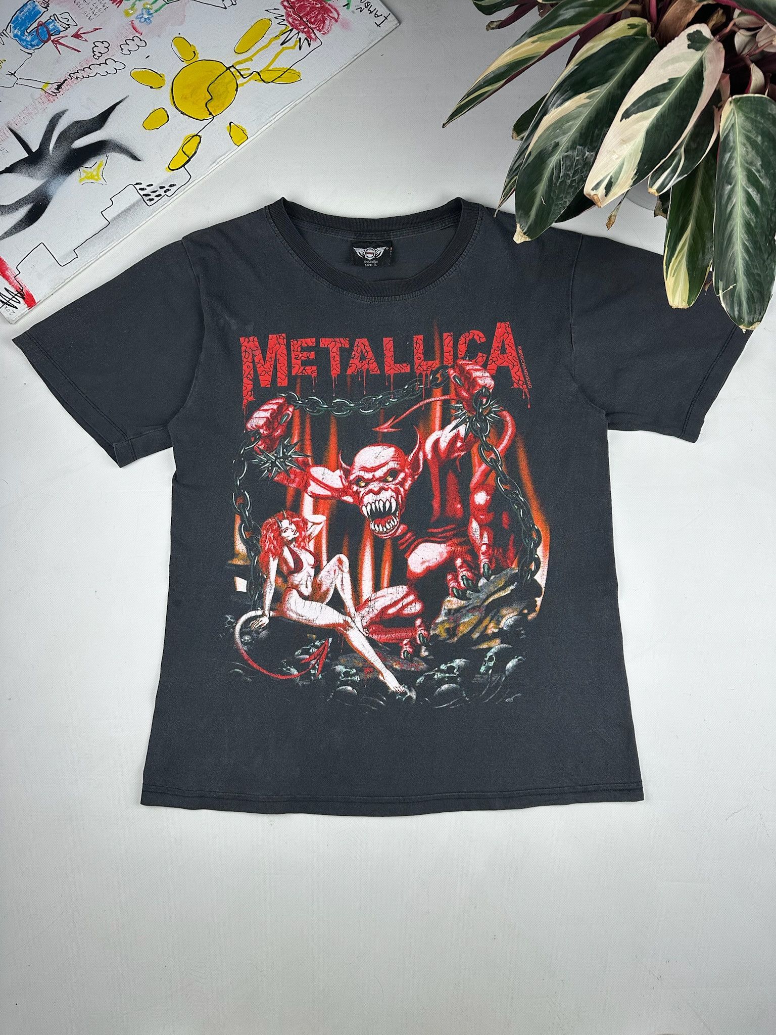 Band Tees Vintage Metallica T-Shirt sexy girl women nude devil Size US L / EU 52-54 / 3 - 1 Thumbnail