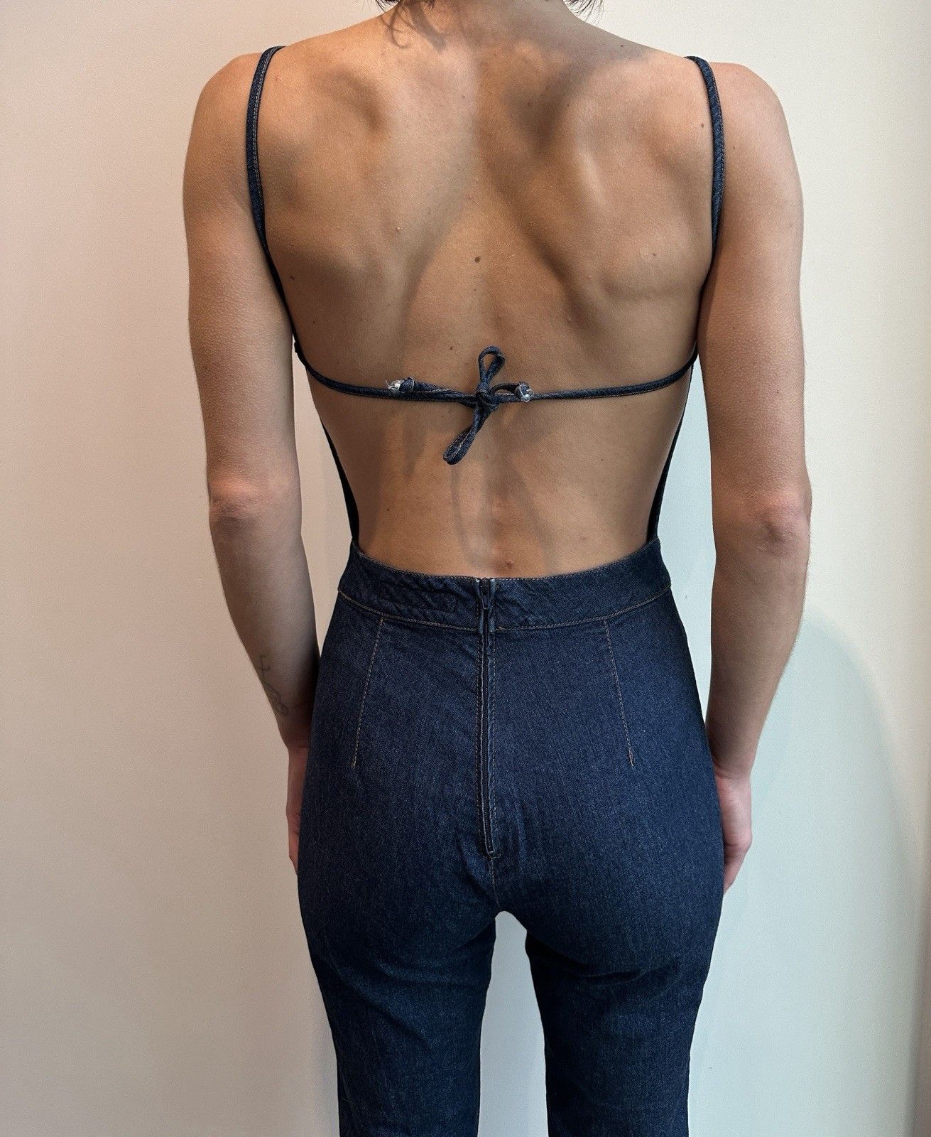 Miss Sixty Miss Sixty Jumpsuit Open Back Vintage Y2k Festival Denim Size 26" / US 2 / IT 38 - 13 Thumbnail