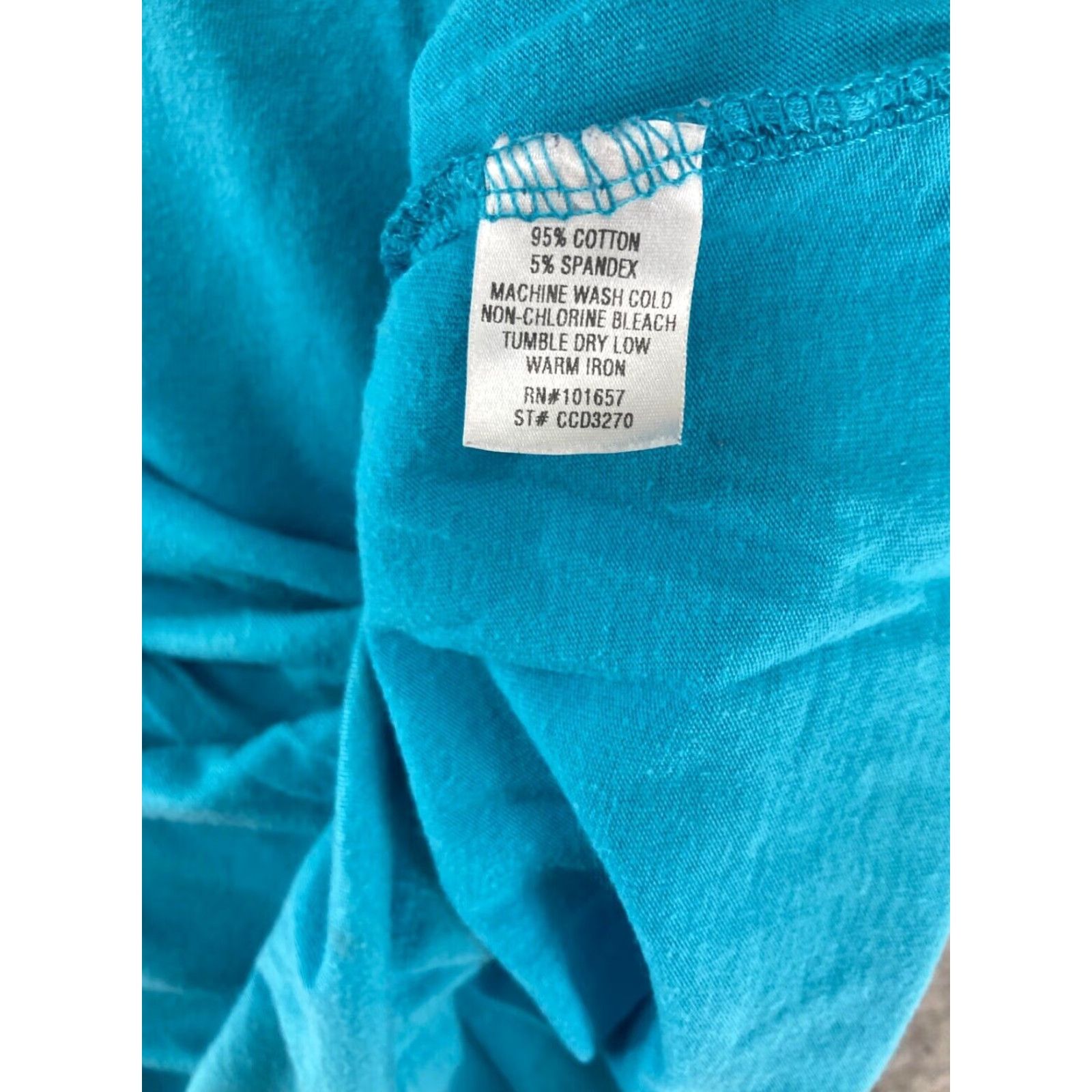 Vintage Femme Trestics Womens Medium Blue Casual Short Sleeve Shirt Size M / US 6-8 / IT 42-44 - 5 Thumbnail