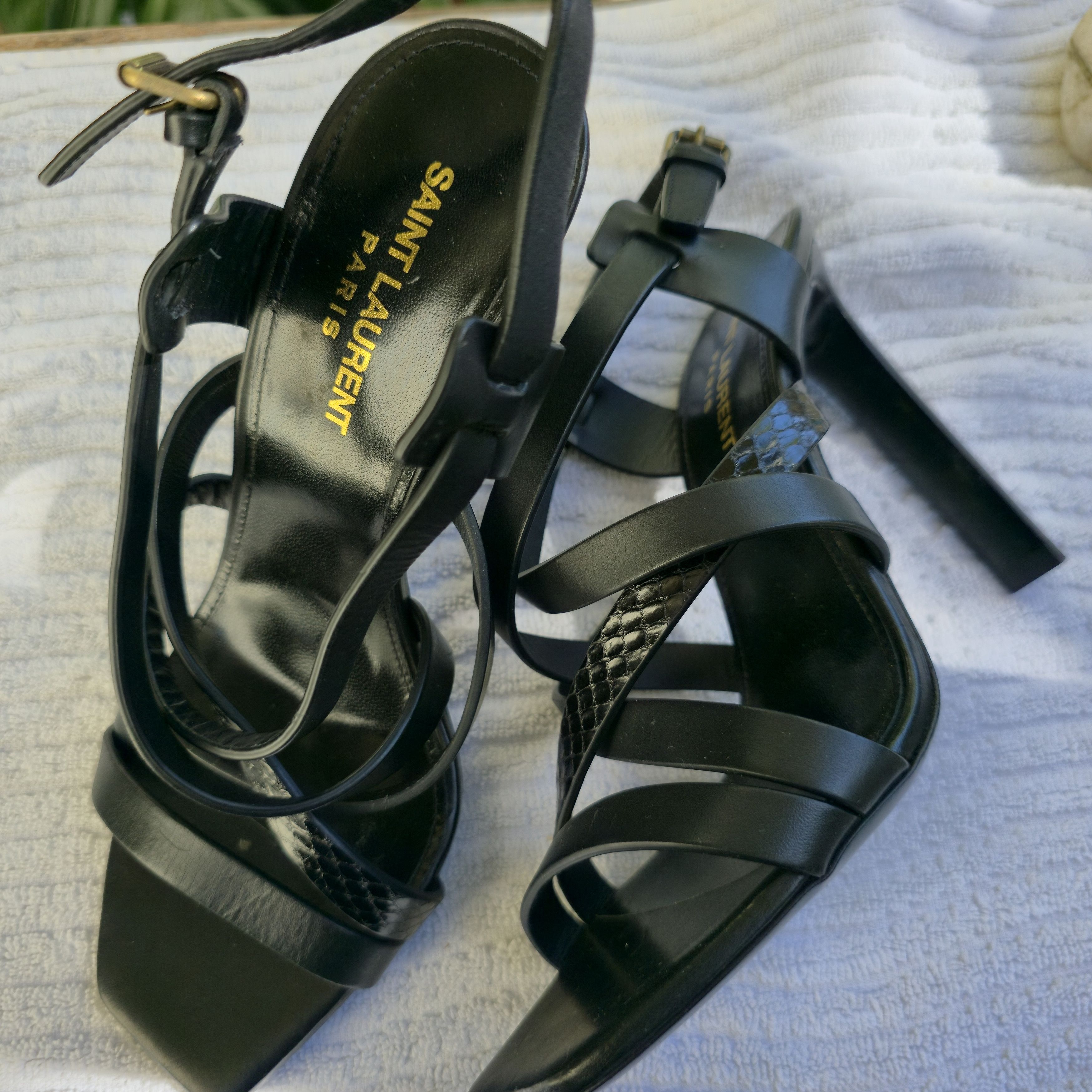 Saint Laurent Paris Saint Laurent Cassandra Heeled Sandal Size US 8 / IT 38 - 5 Thumbnail