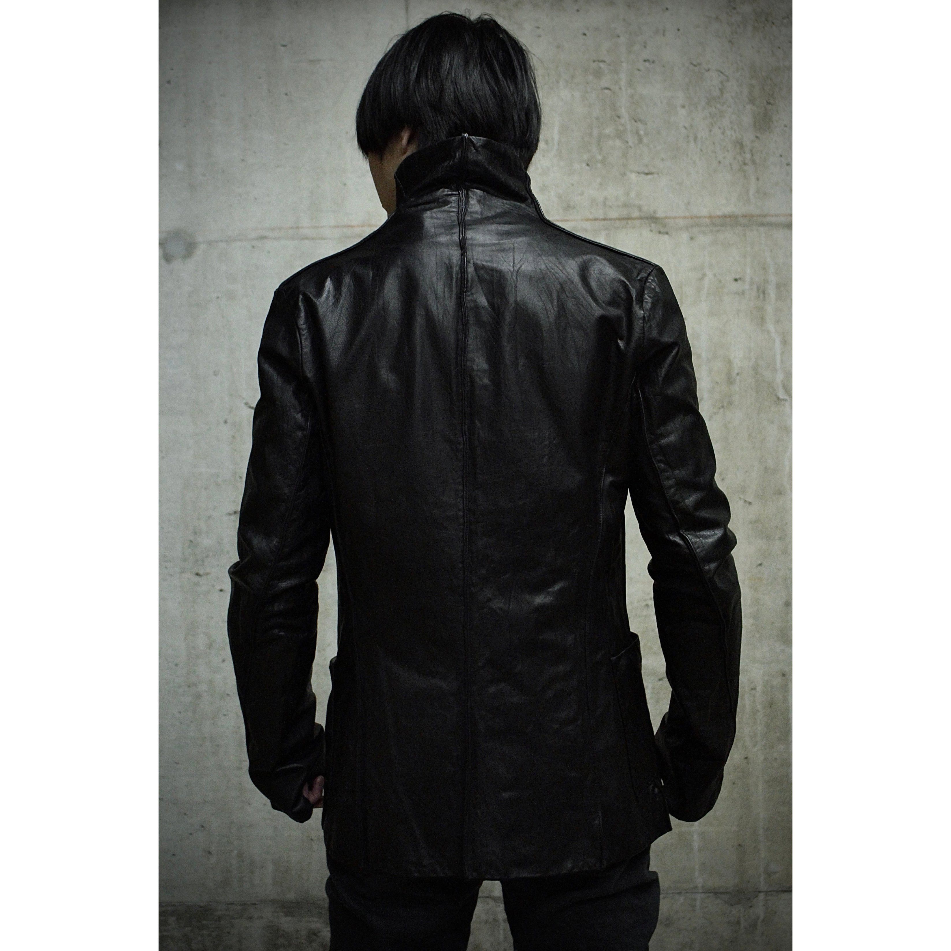Ma+ m.a+ by Maurizio Amadei'J110 SY 0.5 Shawl Cow Leather Blazer Size US S / EU 44-46 / 1 - 6 Thumbnail