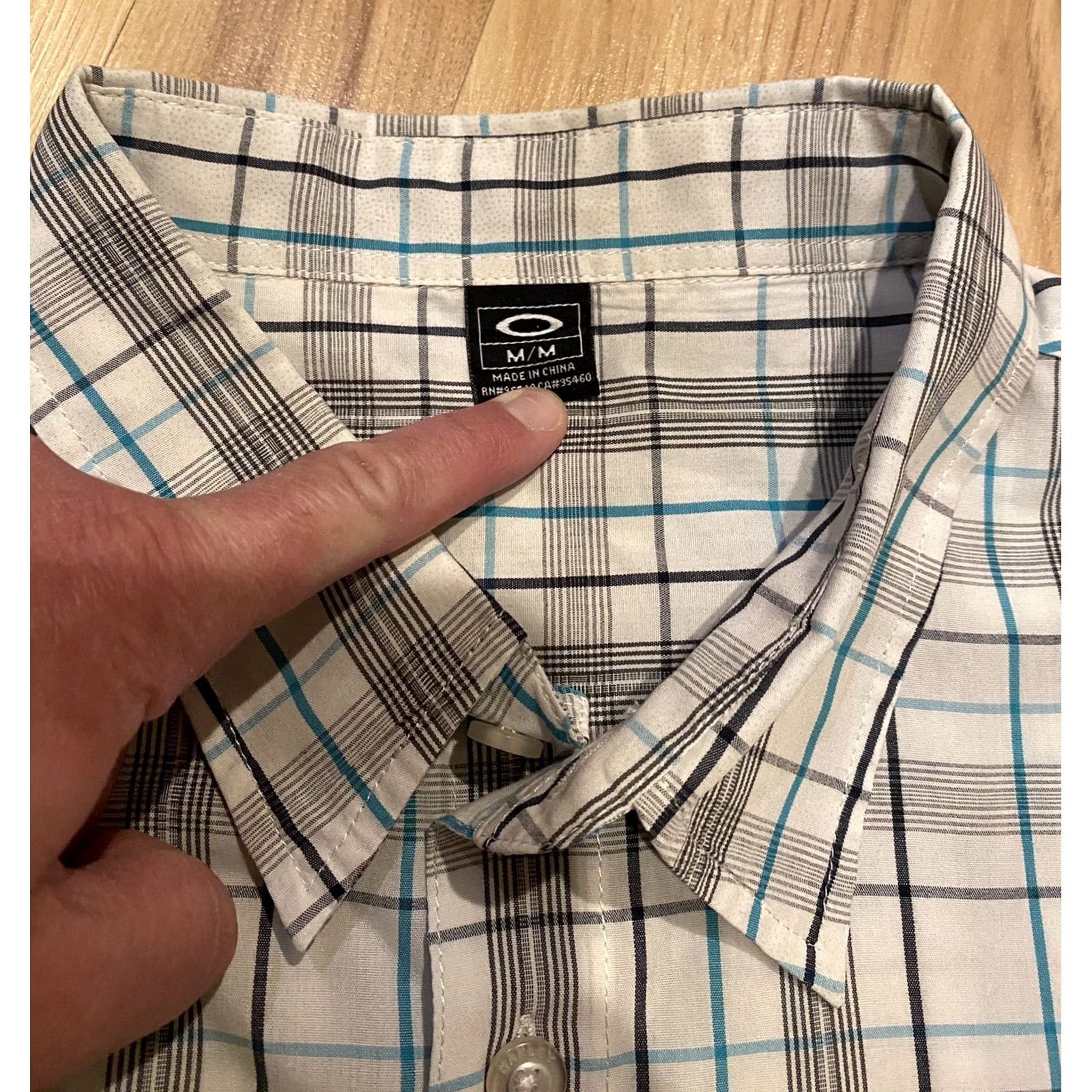 Oakley Oakley Men’s Plaid Short Sleeve Button-Up Embroidered Shirt M Multicolor Size US M / EU 48-50 / 2 - 4 Thumbnail