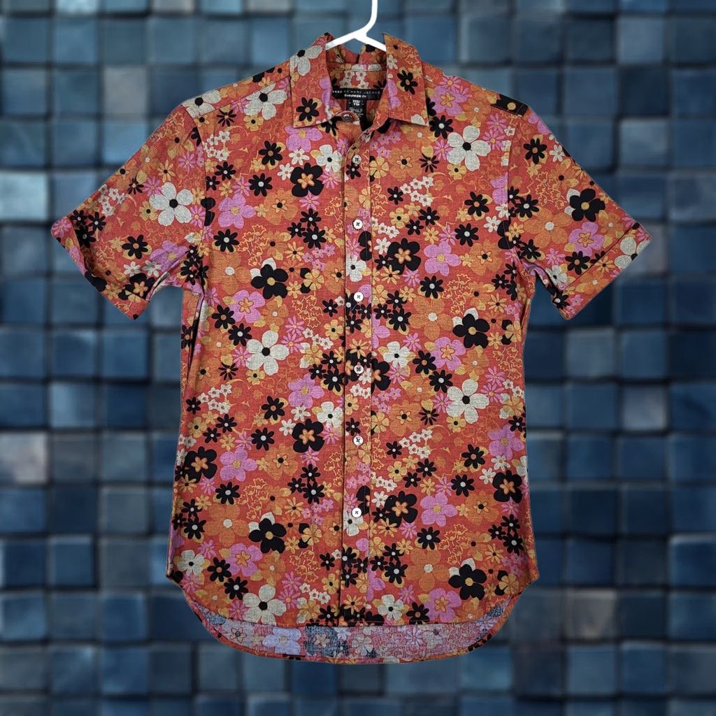 Marc by Marc Jacobs MARC BY MARC JACOBS Shirt Womens XXS Cherry popsicle Floral Multicolor 100% Cotton Shrunked Fit NEW Size XXS / US 00 / IT 34 - 1 Thumbnail