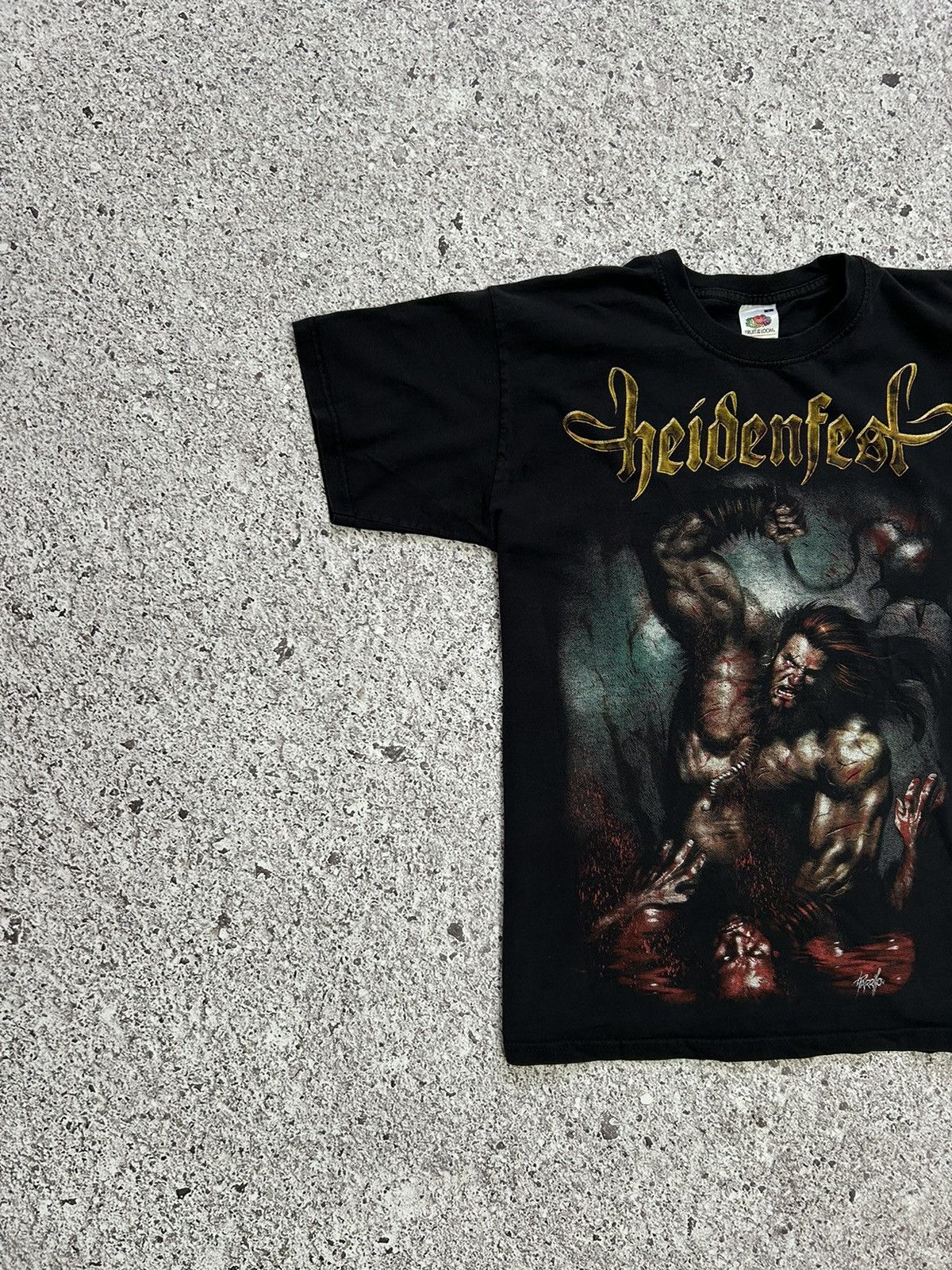 Band Tees × Vintage Vintage Heidenfest Rock Band Tour T-Shirt 2010 Size US S / EU 44-46 / 1 - 4 Thumbnail