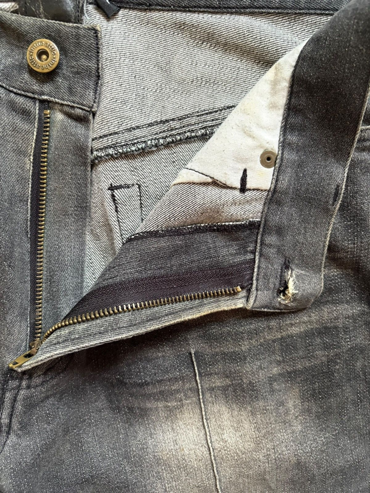 In The Attic Vintage In The Attic Faded Distressed Bootcut Flare Jeans Size US 30 / EU 46 - 9 Thumbnail
