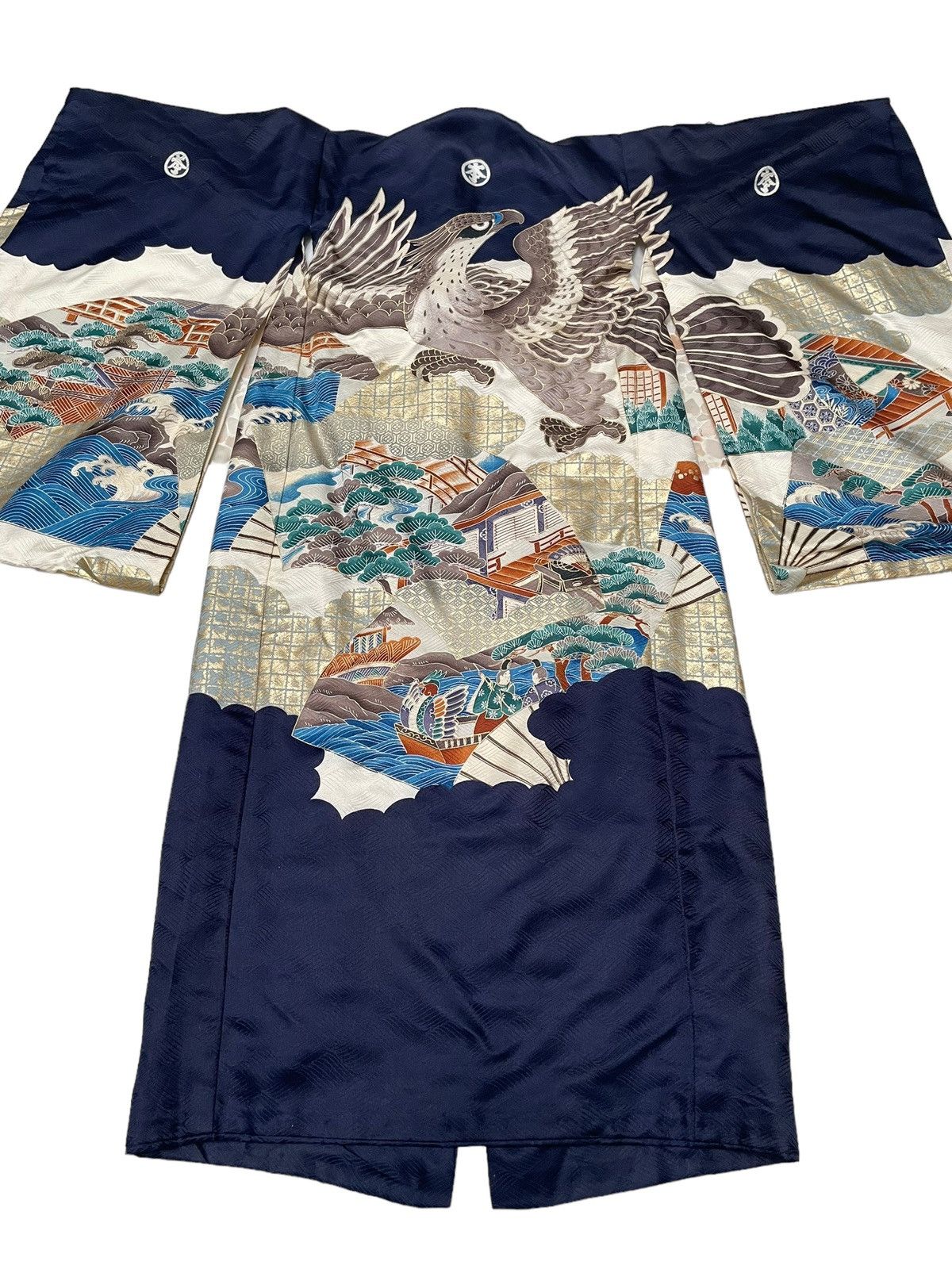 Japanese Brand × Vintage Vintage Japanese Brand Kimono Full Print 1990s Size XS / US 0-2 / IT 36-38 - 7 Thumbnail
