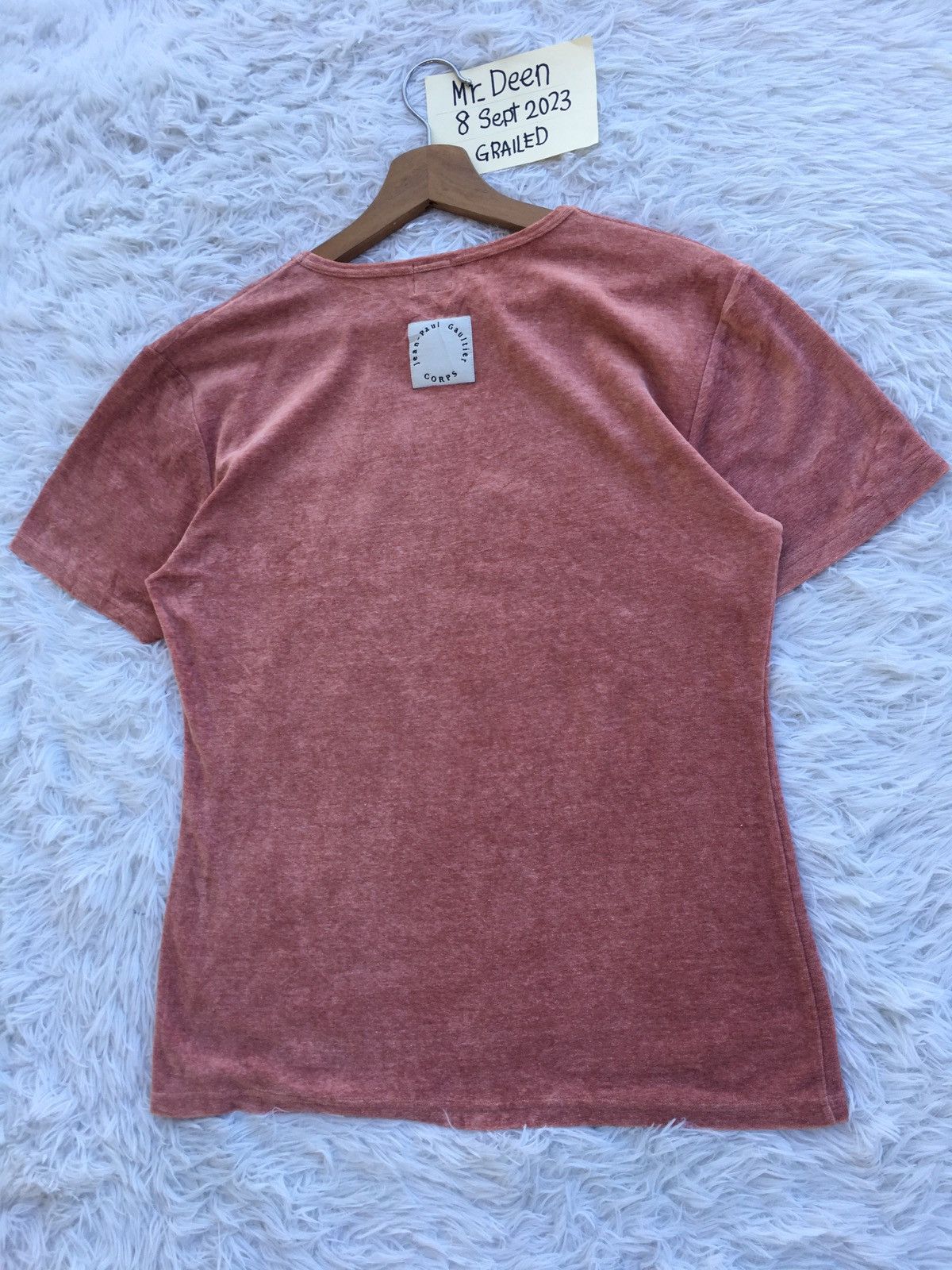 Jean Paul Gaultier Rare Vintage Jean Paul Gaultier Homme Velvet Tshirt Size US M / EU 48-50 / 2 - 14 Thumbnail