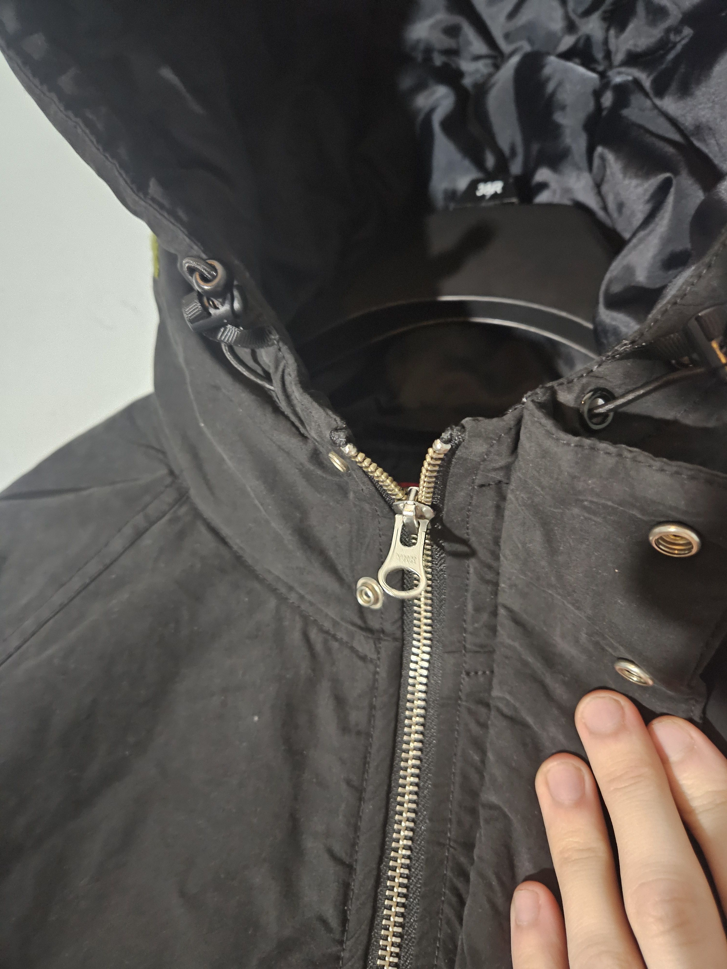 Supreme Supreme Oversized Needlepoint Quilted Black Hooded Jacket Size US S / EU 44-46 / 1 - 7 Thumbnail