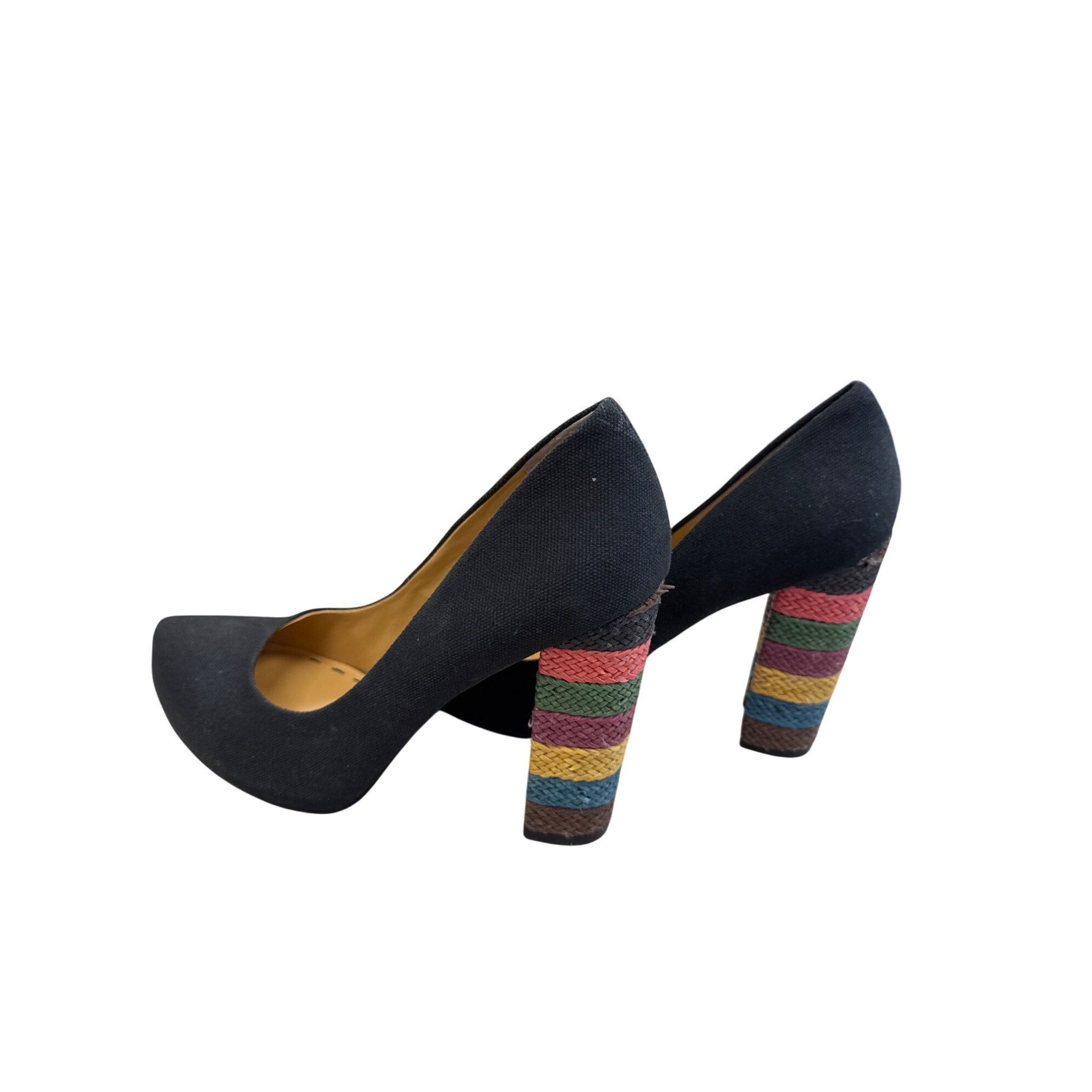 Nine West Nine West Womens Black Textile 5" Heels Size 10M SKU 7483 Size US 10 / IT 40 - 4 Thumbnail