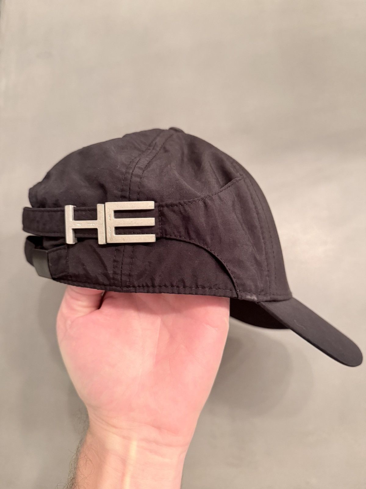 Heliot Emil Black Layered Cap Size ONE SIZE - 3 Thumbnail