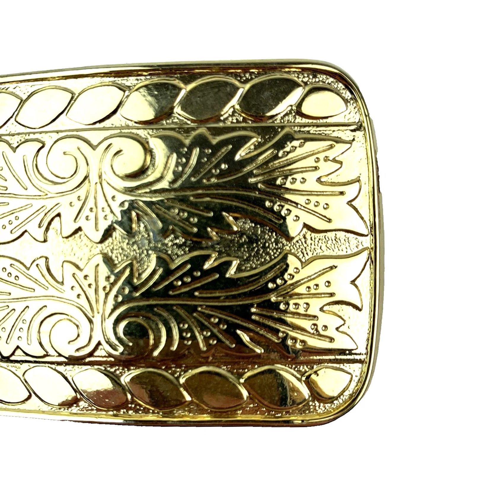 Vintage VINTAGE Unbranded Belt Buckle Western Gold Tone Ornate Made in USA Mens Buckle Store Display Size ONE SIZE - 3 Thumbnail