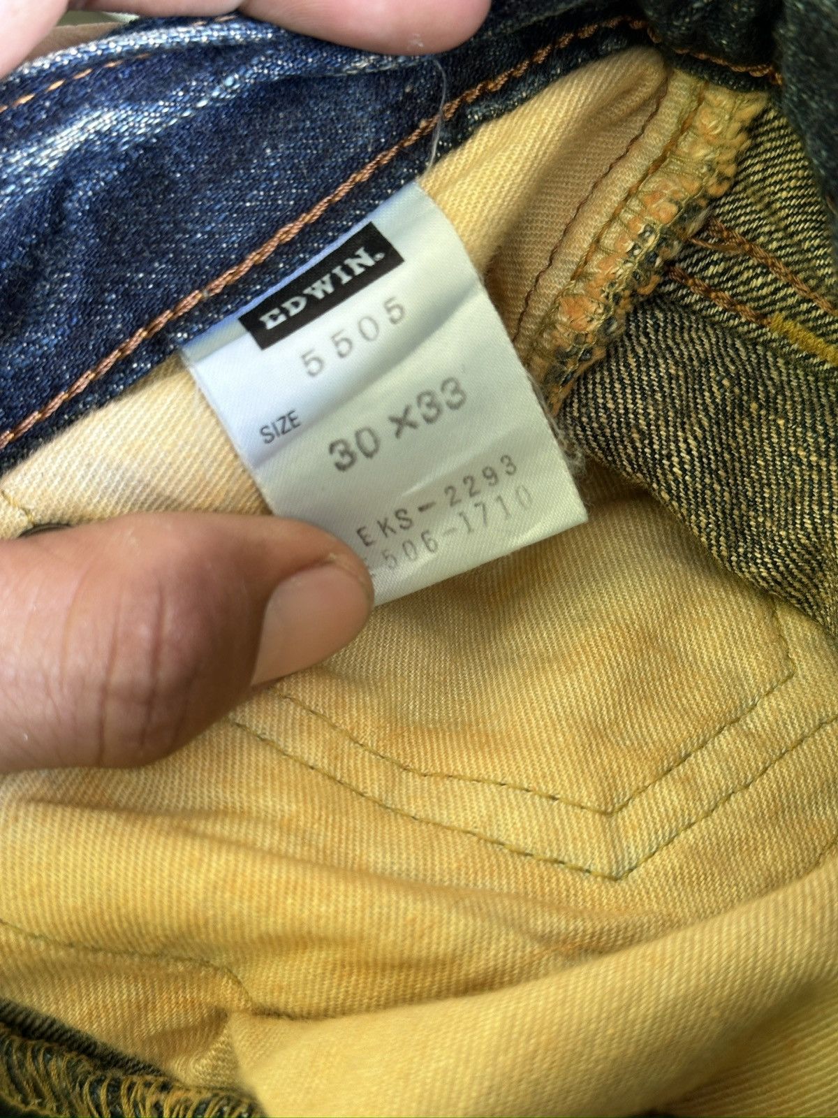 Japanese Brand Vintage Edwin 505ZX Selvedge Denim 💥🎌 Size US 31 - 12 Thumbnail