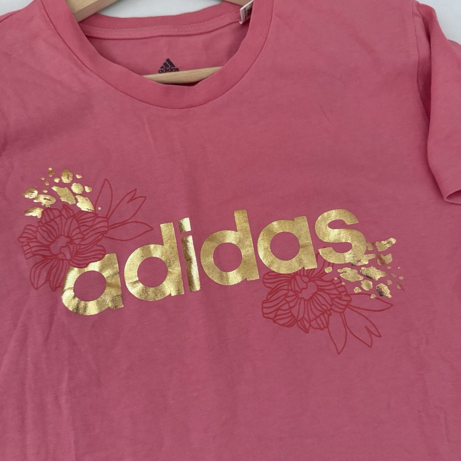 Adidas Adidas T Shirt Womens XL Floral Foil Crew Sporty Athleisure Size XL / US 12-14 / IT 48-50 - 6 Thumbnail