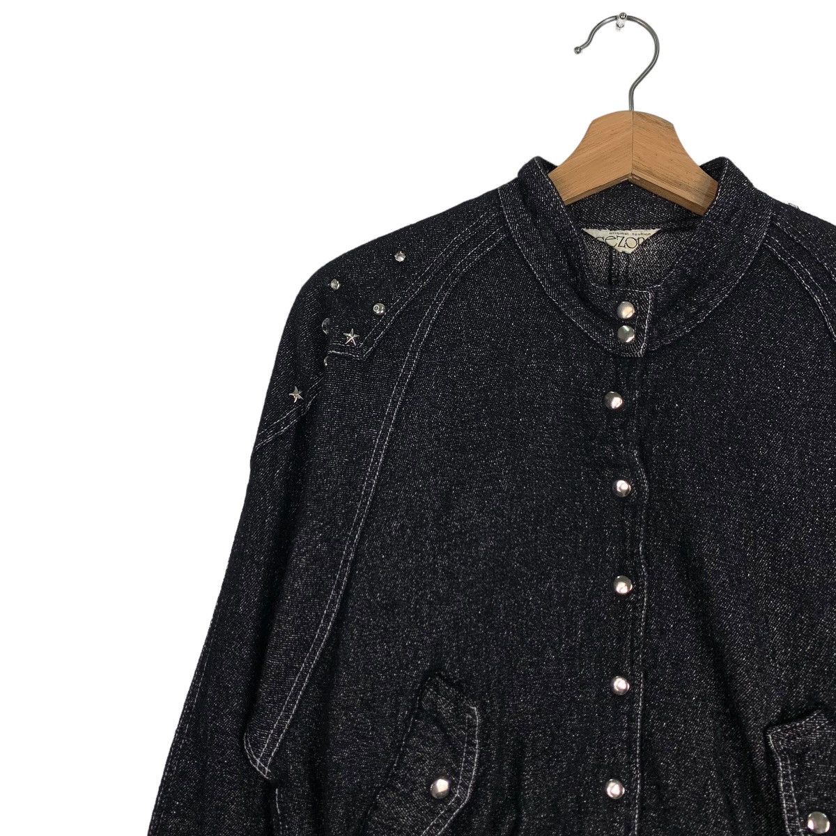 Japanese Brand SEZON Studded Riot Cropped Jacket #0632-C29 Size US S / EU 44-46 / 1 - 6 Thumbnail