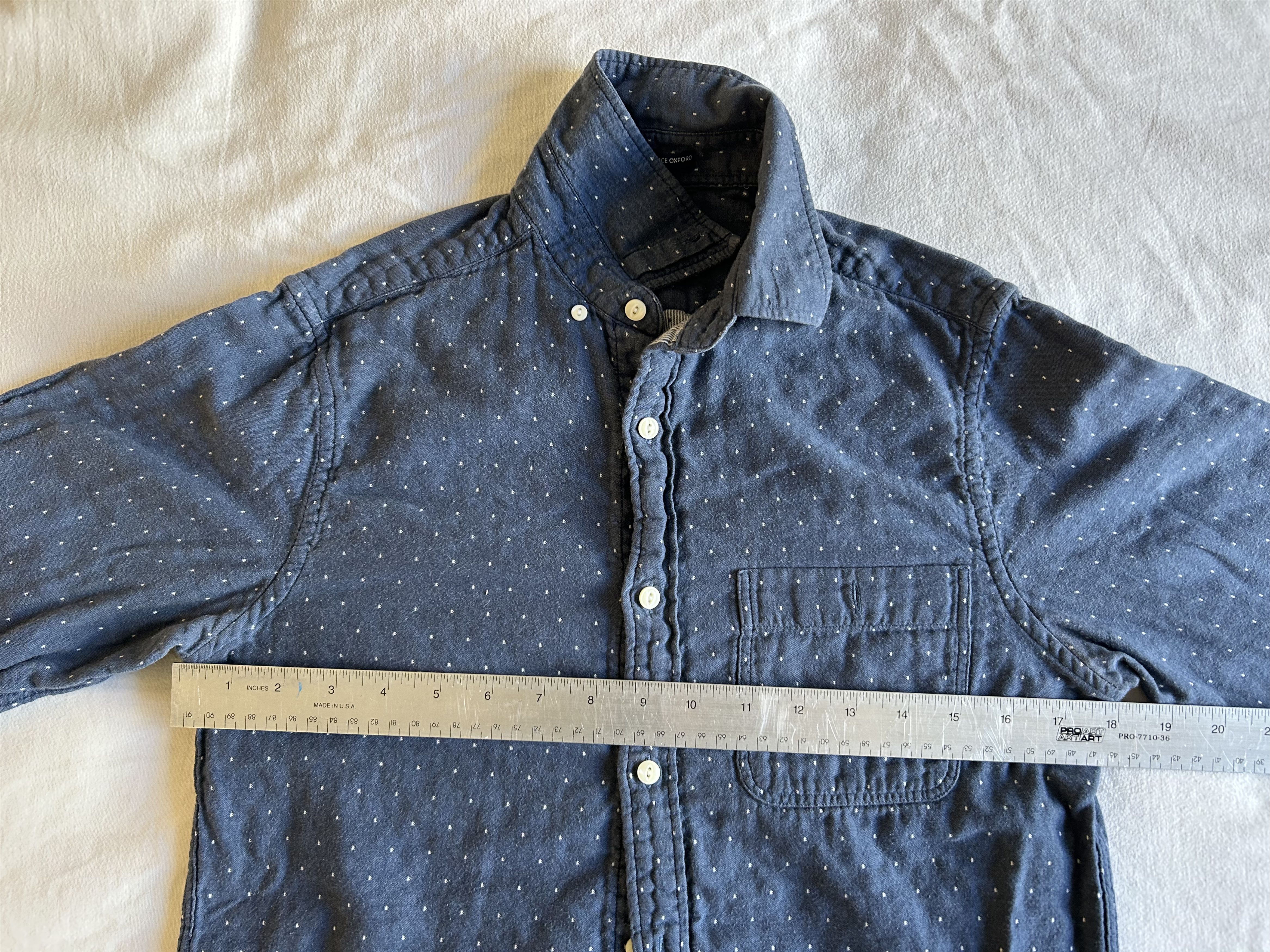 Gant Gant super-soft cotton dotted navy shirt Size US S / EU 44-46 / 1 - 8 Thumbnail