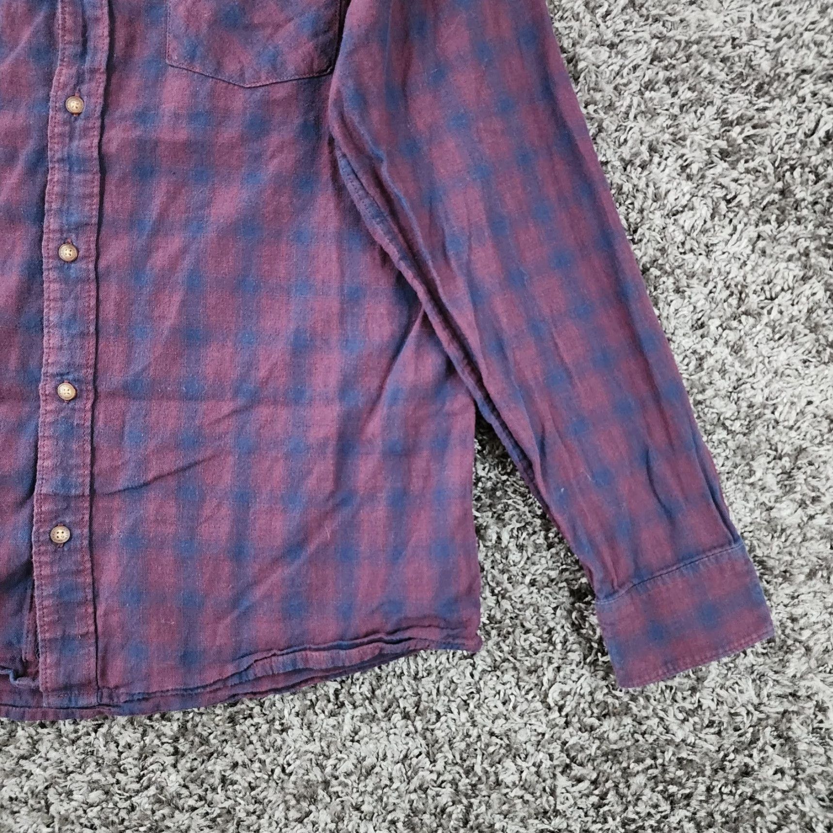 TravisMathew Travis Mathew Shirt Mens Red Blue Plaid Long Sleeve Button-Up Size L Size US L / EU 52-54 / 3 - 2 Thumbnail