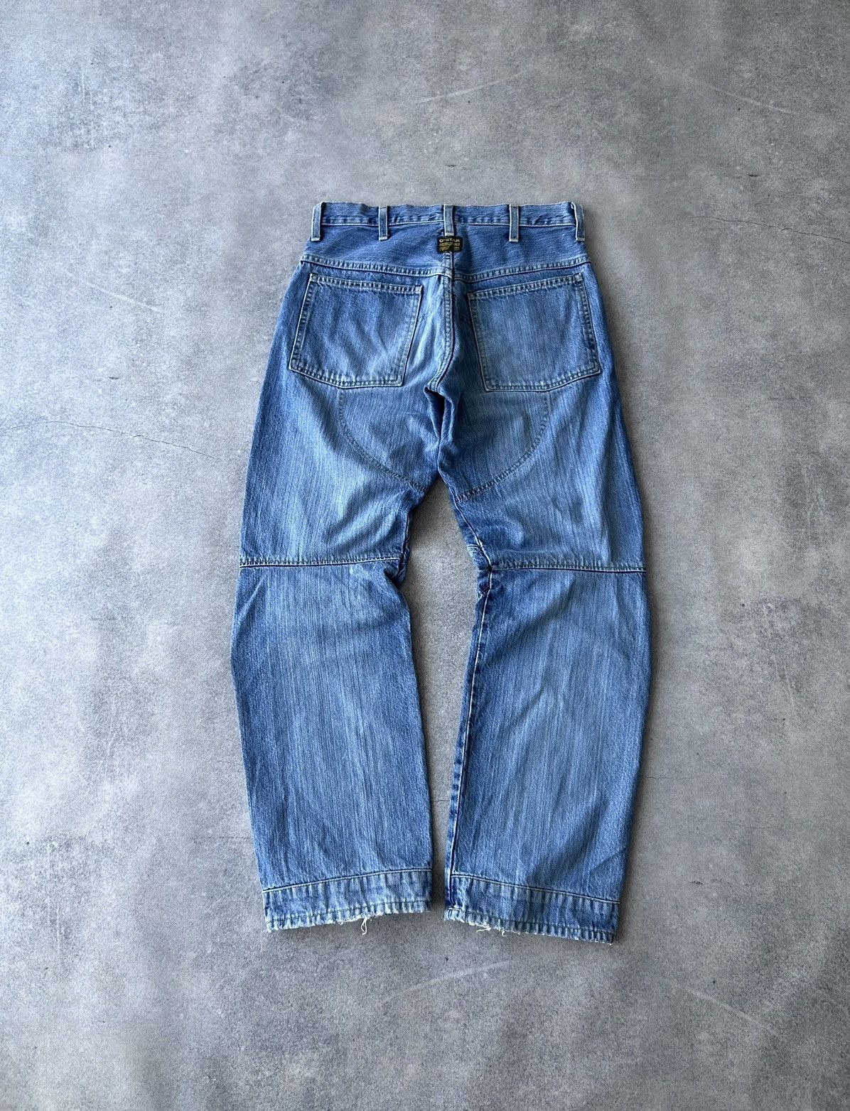 G-Star × Vintage Vintage Gstar-Raw y2k Elwood denim jeans mens crazy fit Size US 32 / EU 48 - 1 Thumbnail