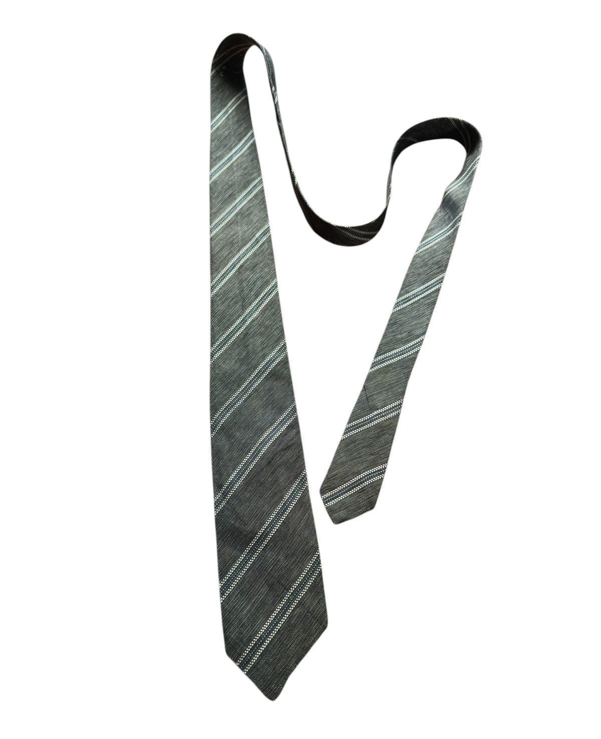 Other Nishijin Ori Botanical Stripe Tie – Handwoven Elegance Size ONE SIZE - 1 Thumbnail