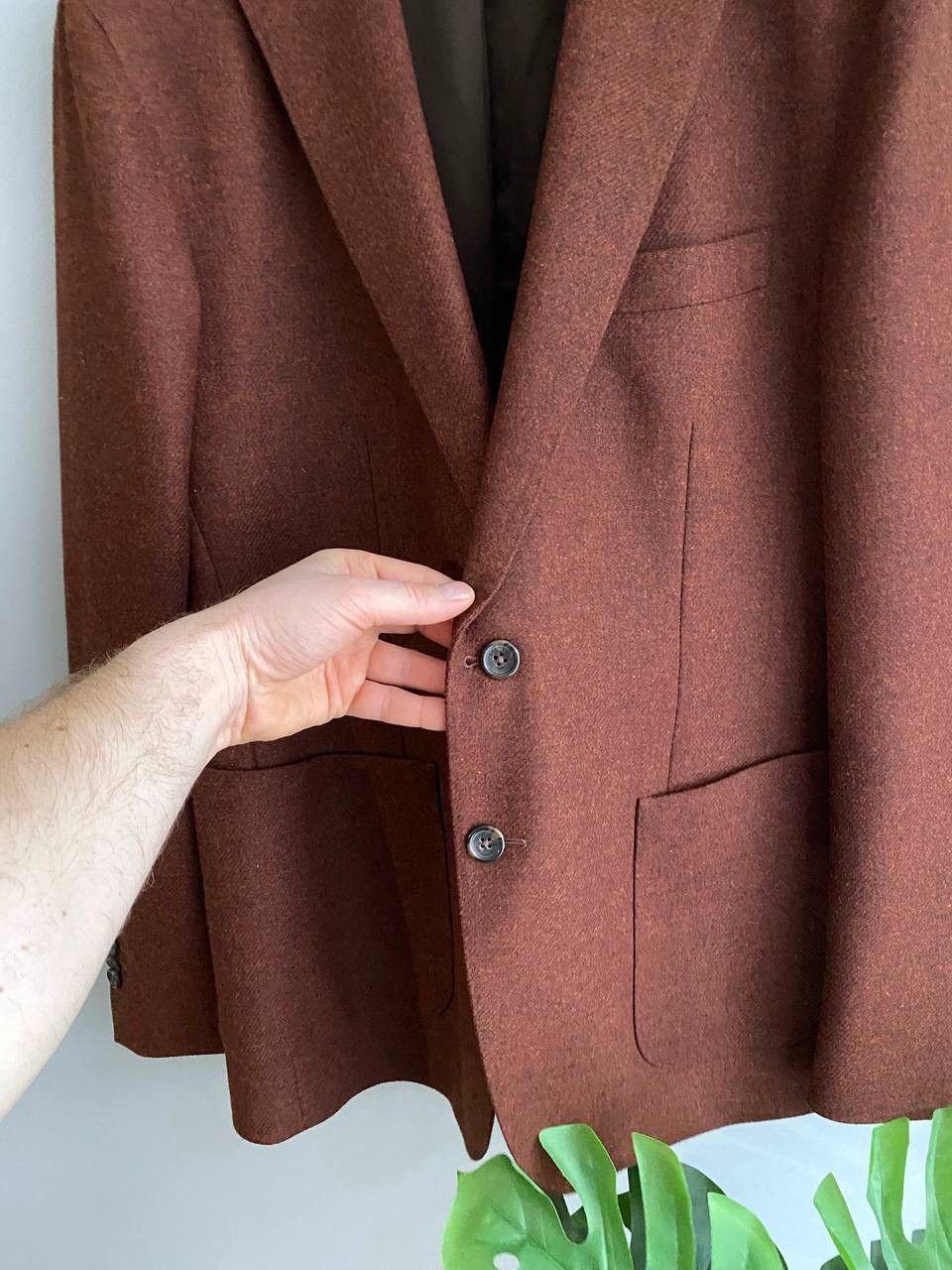 Boggi BOGGI MILANO x Moon Merino Lambswool Men's Blazer, Size 54 Size 54R - 6 Thumbnail