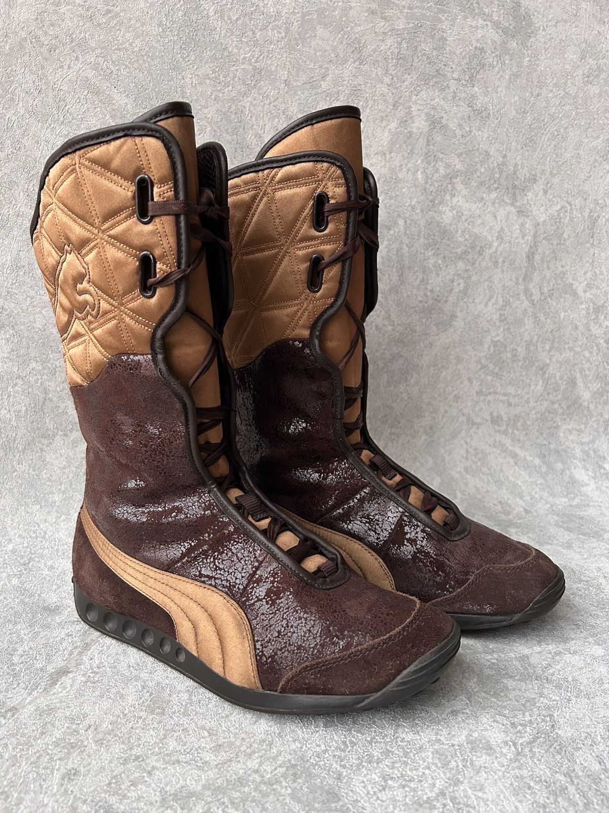 Puma Y2K Vintage Puma Boxing Suede Boots Size US 7 / IT 37 - 2 Thumbnail