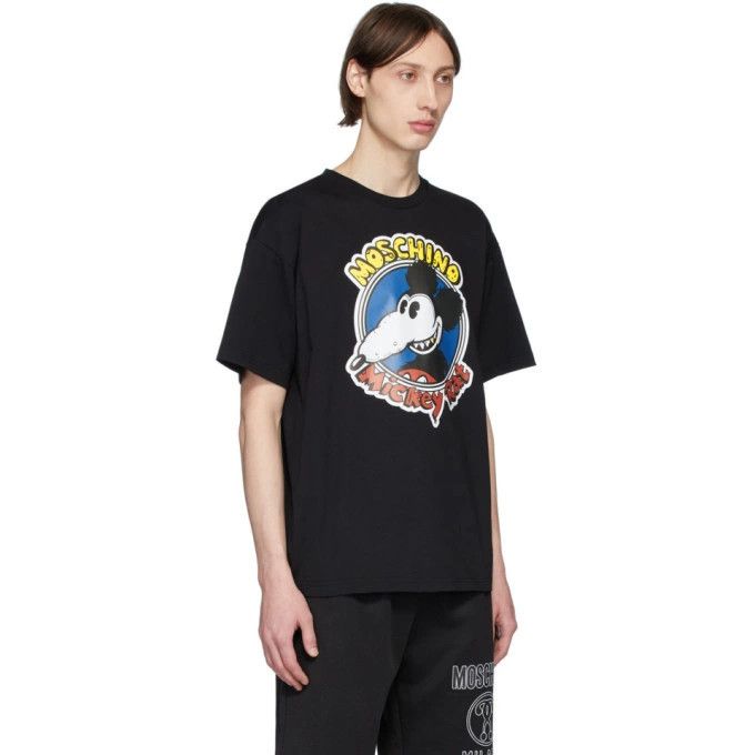Moschino o1y0225 Logo T-Shirt in Black Size US XS / EU 42 / 0 - 3 Thumbnail