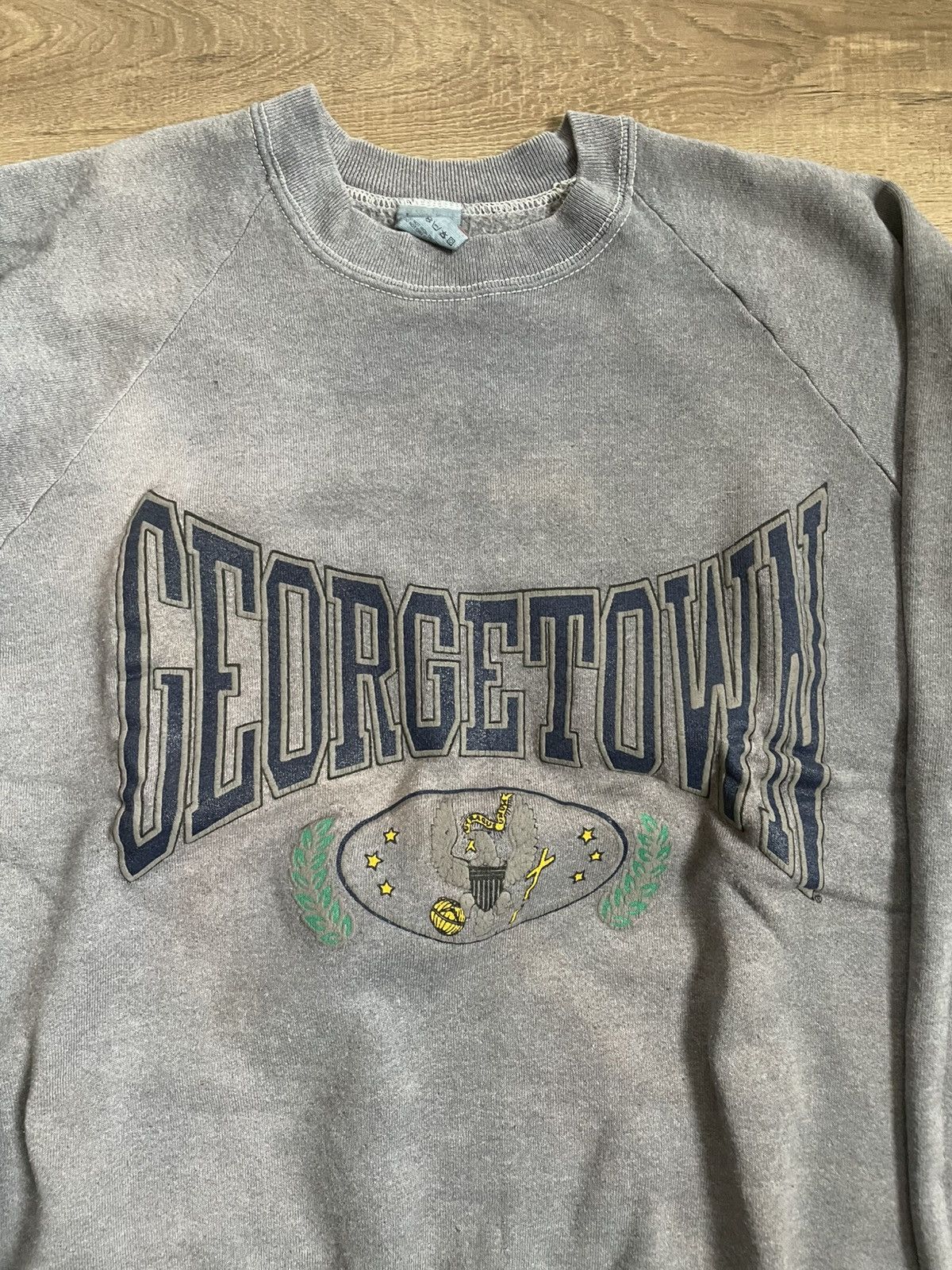 Unsound Rags 90s Overdyed Georgetown University Crewneck Size US M / EU 48-50 / 2 - 2 Thumbnail