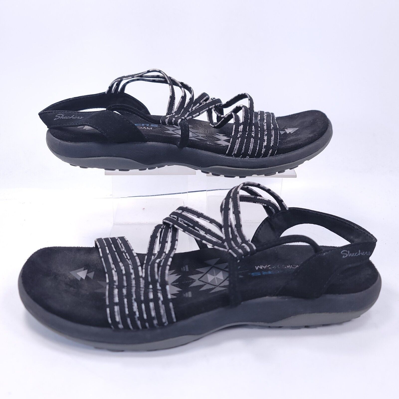 SKECHERS Skechers Ankle Strap Slip On Sandals Womens Size 8 Black Size US 8 / IT 38 - 5 Thumbnail